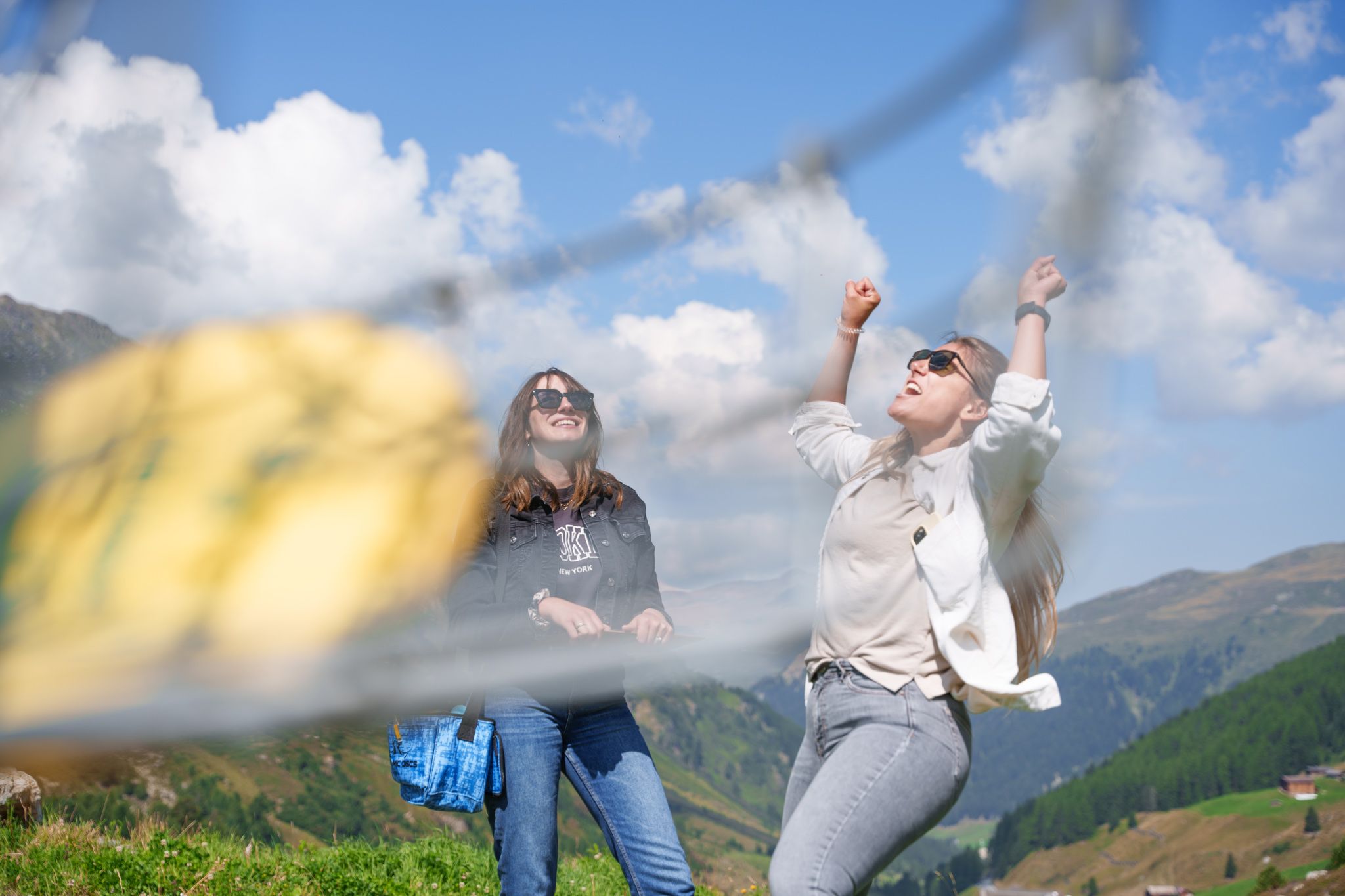 Disc Golf in den Schweizer Alpen von Davos Klosters.