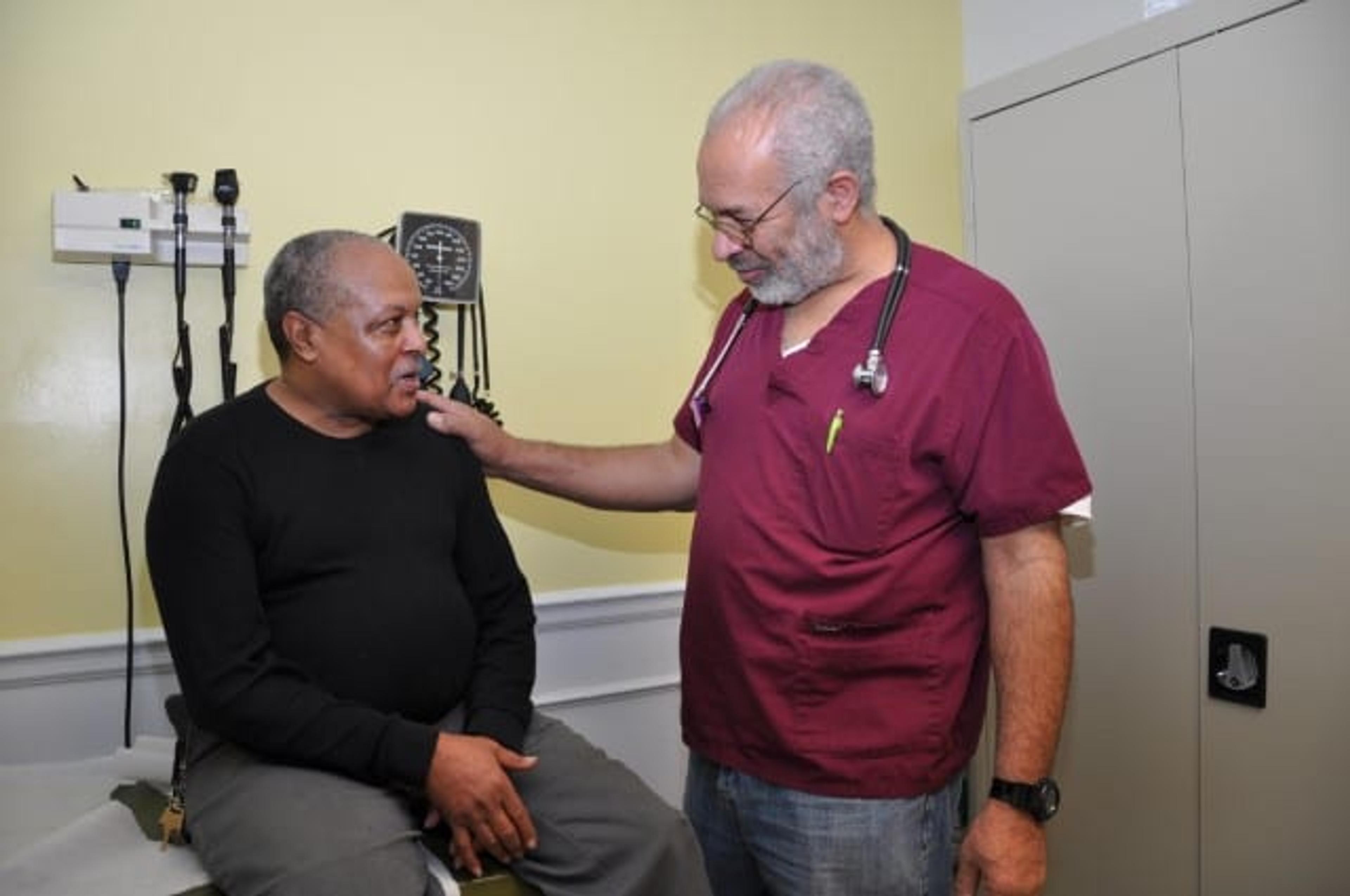 Two men in doctor office