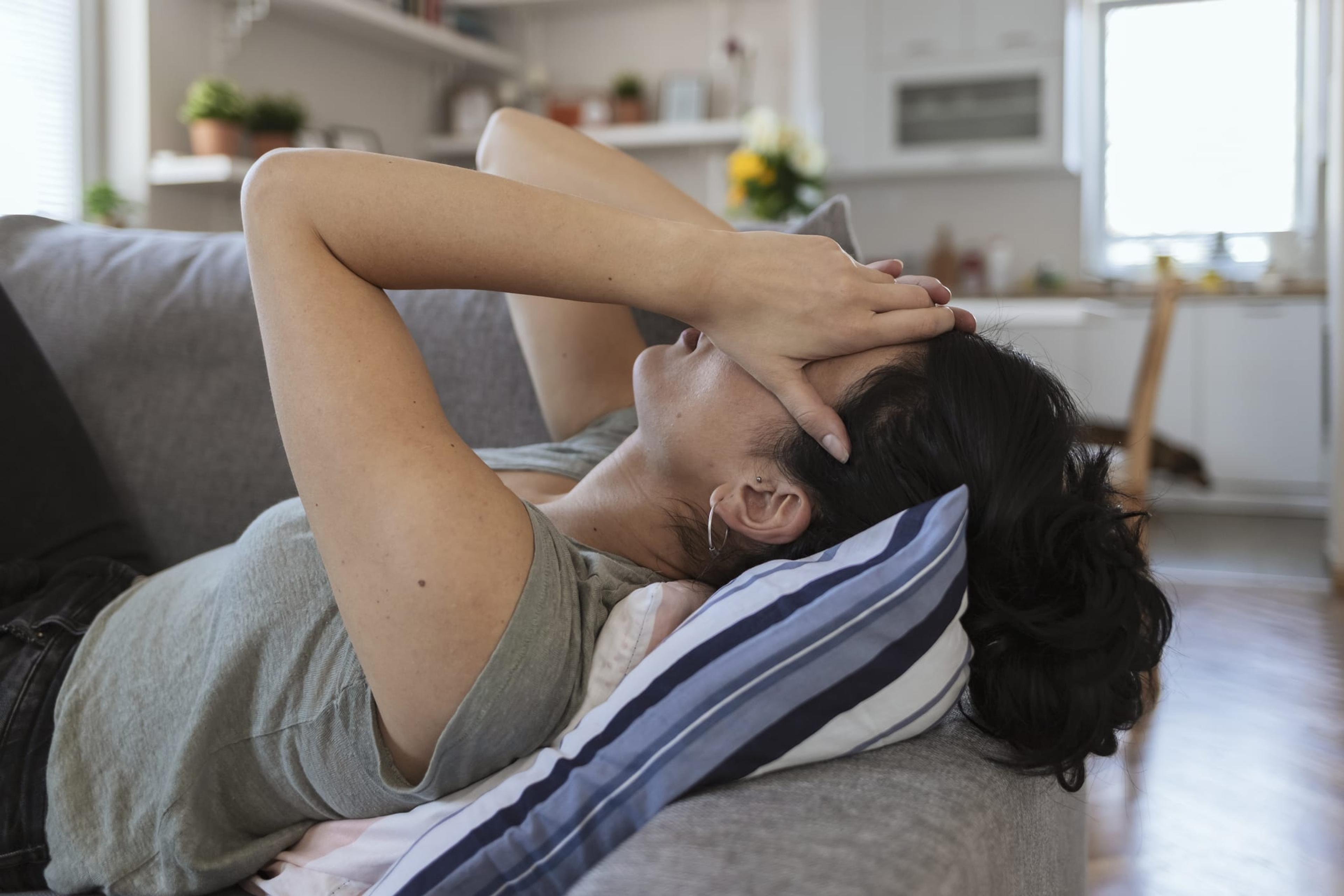 Stressed woman