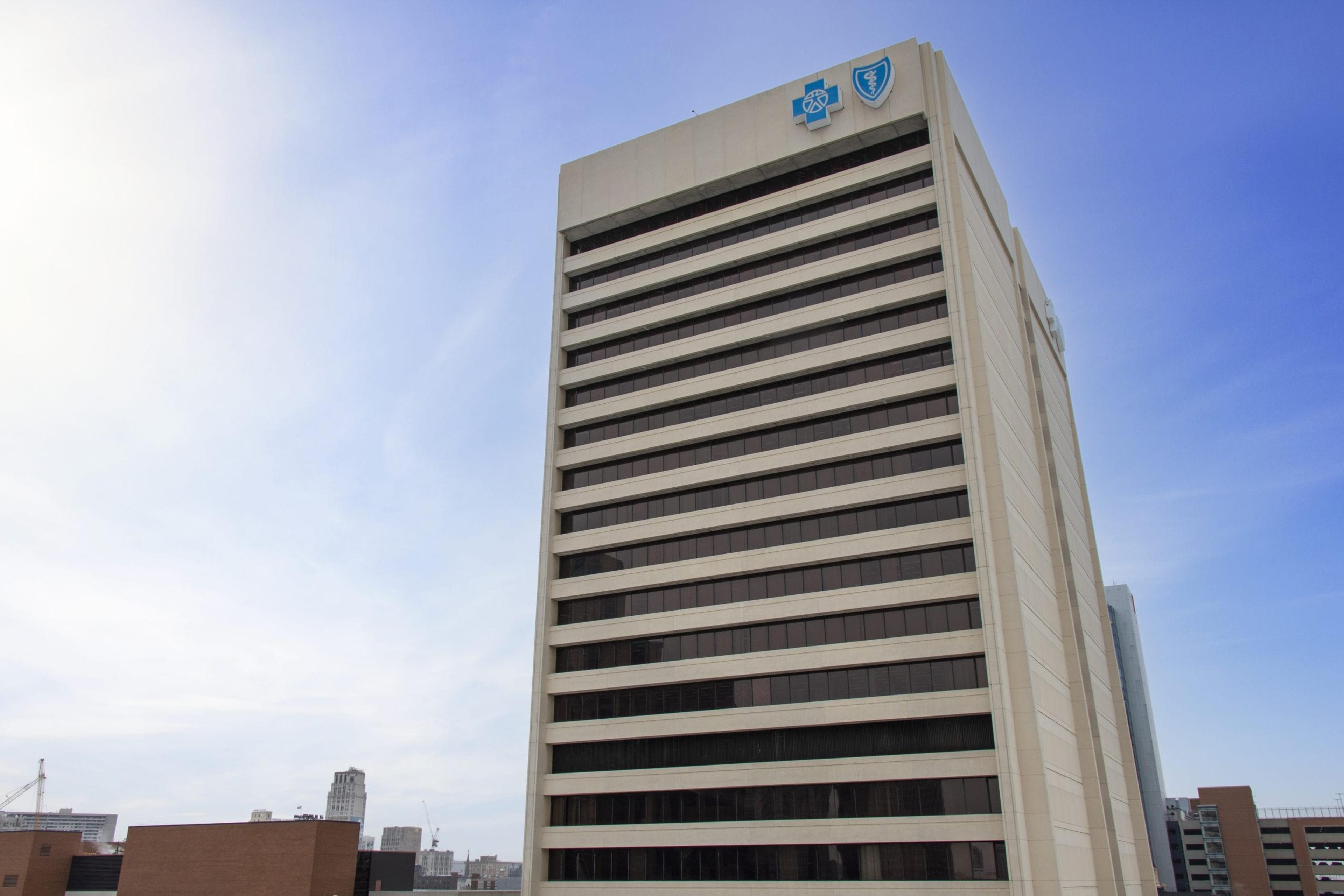 Blue Cross Blue Shield of Michigan building in Detroit.