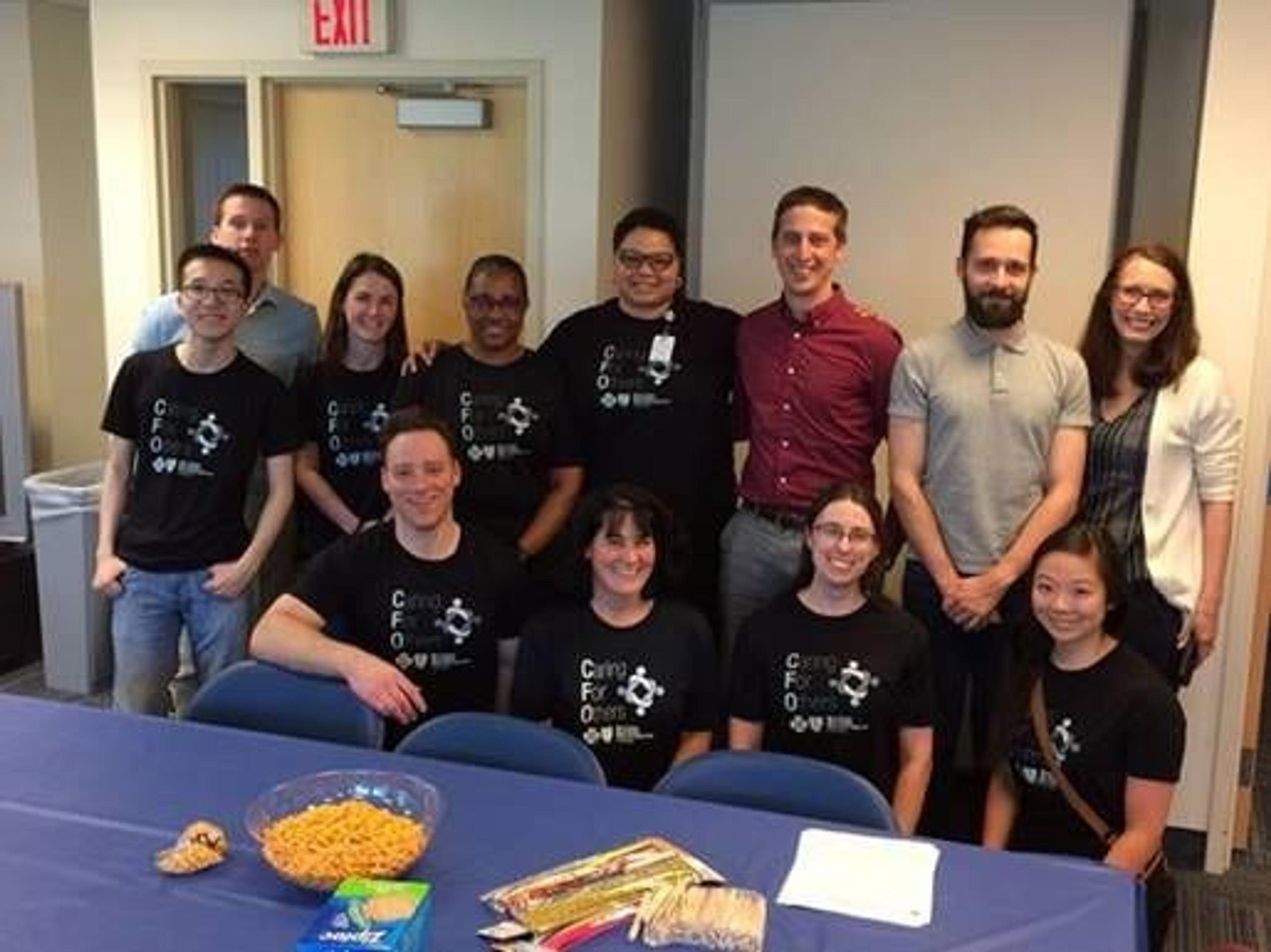 Blue Cross volunteers at The Children's Center