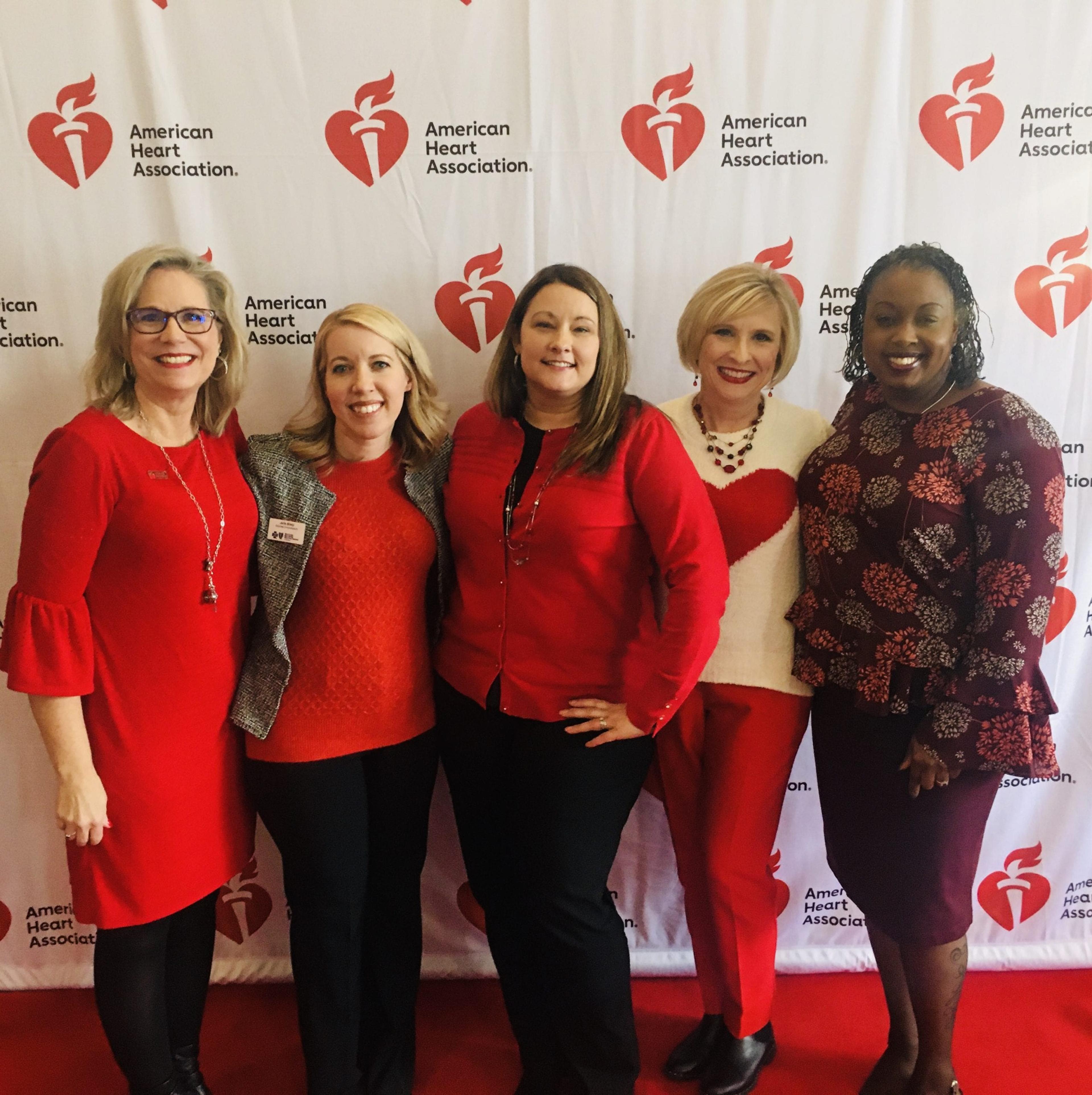 Blue Cross employees #GoRed