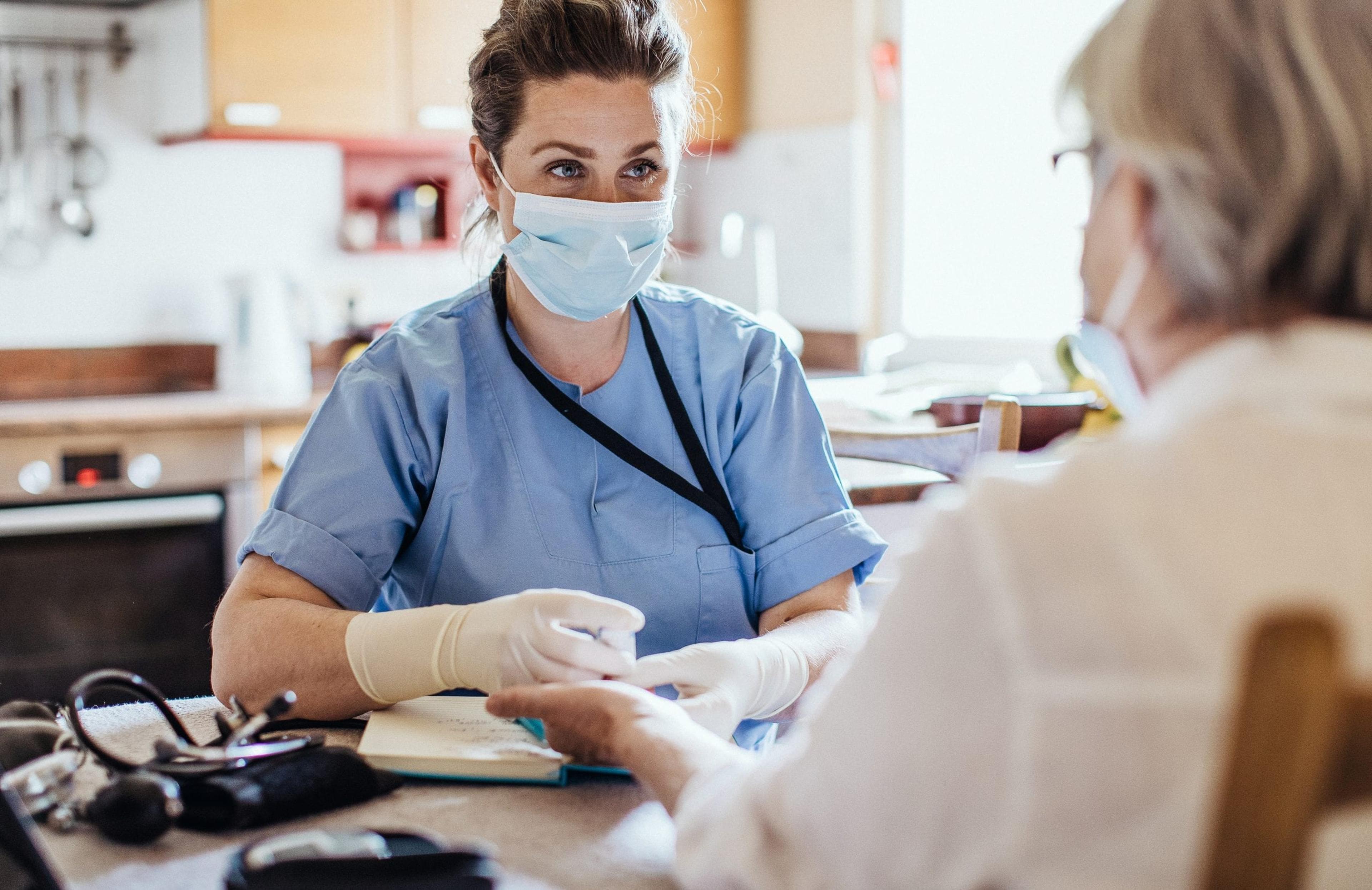 Nurse at home visit