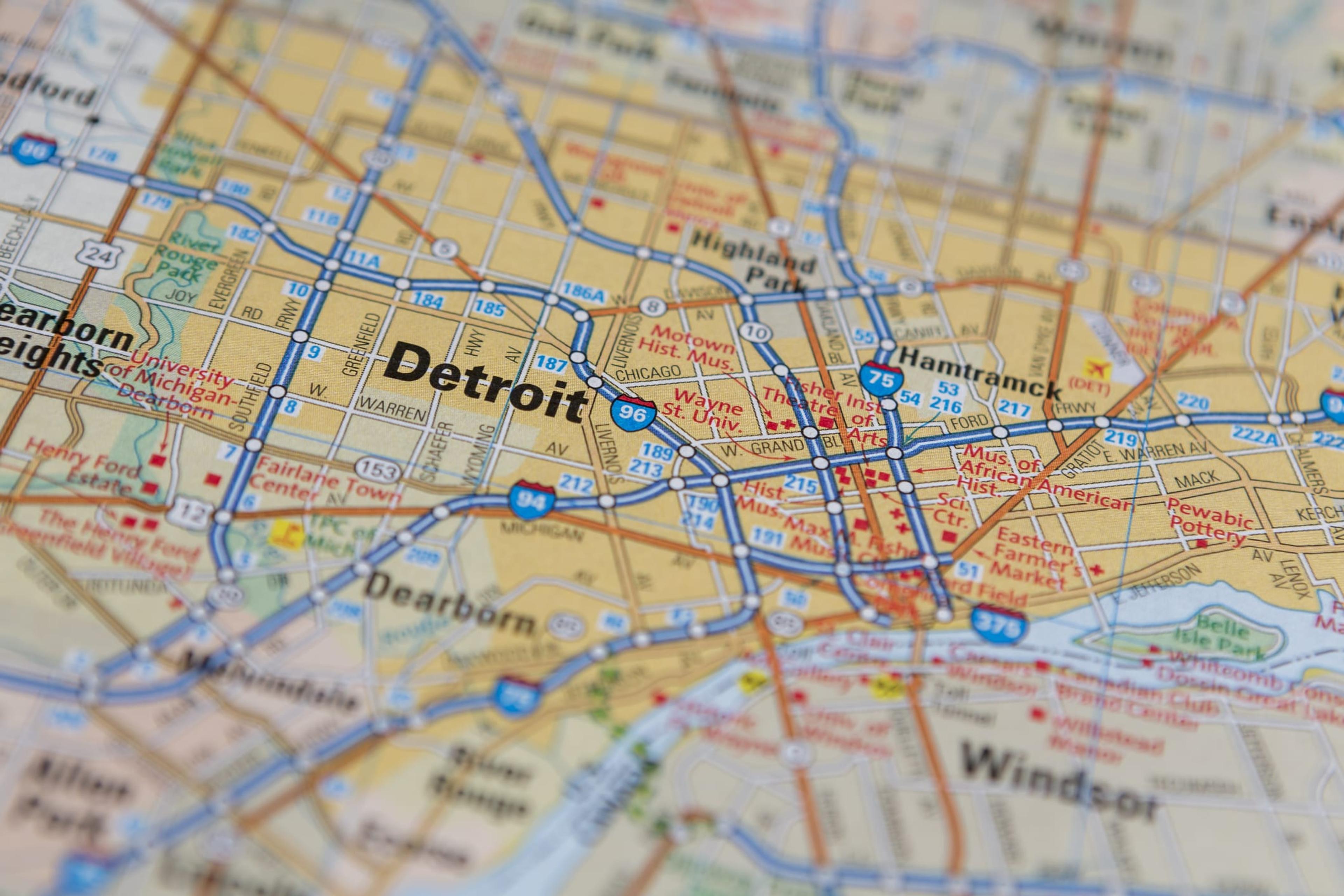 Detroit map