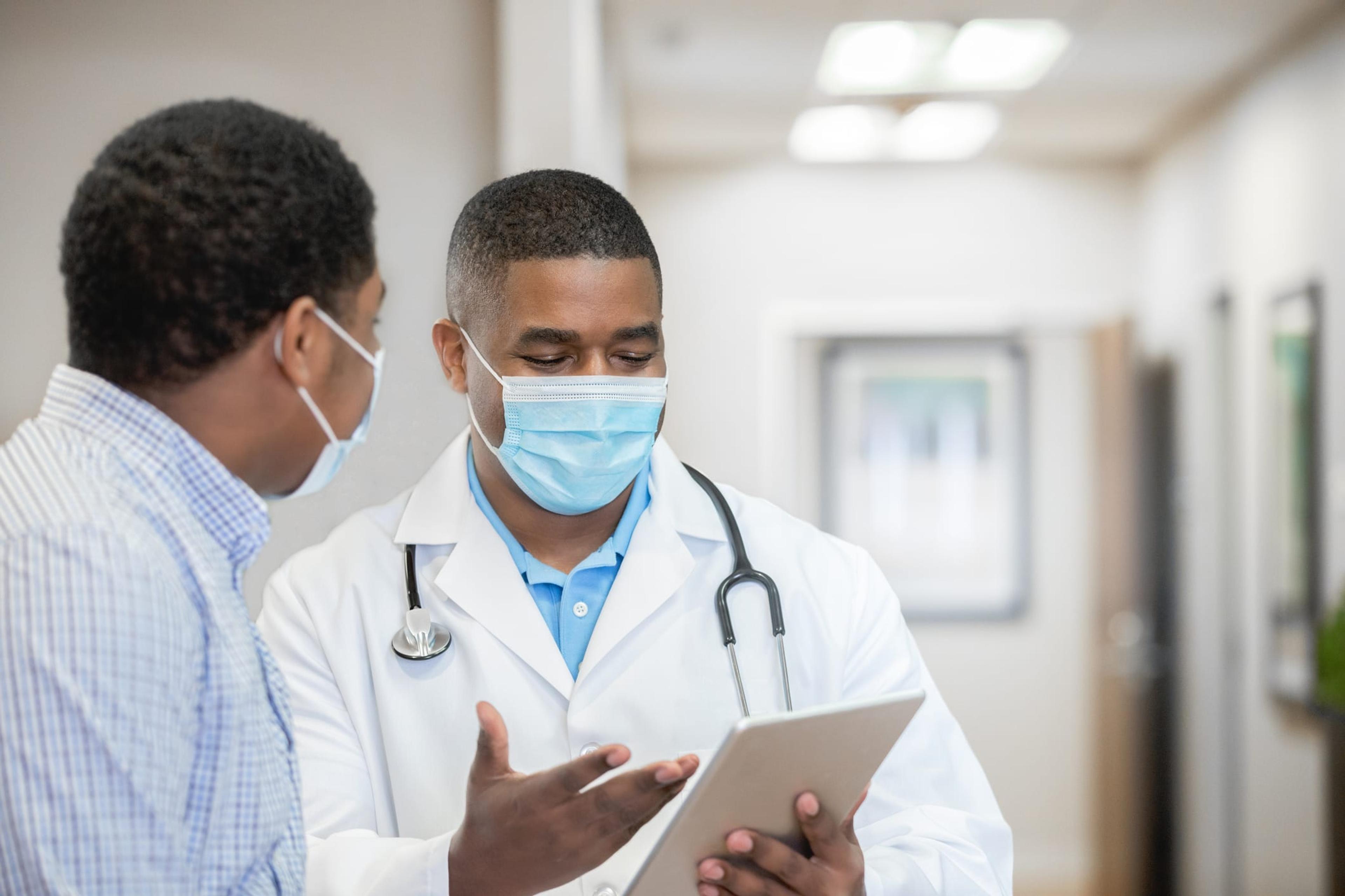 Doctor explaining test results to patient