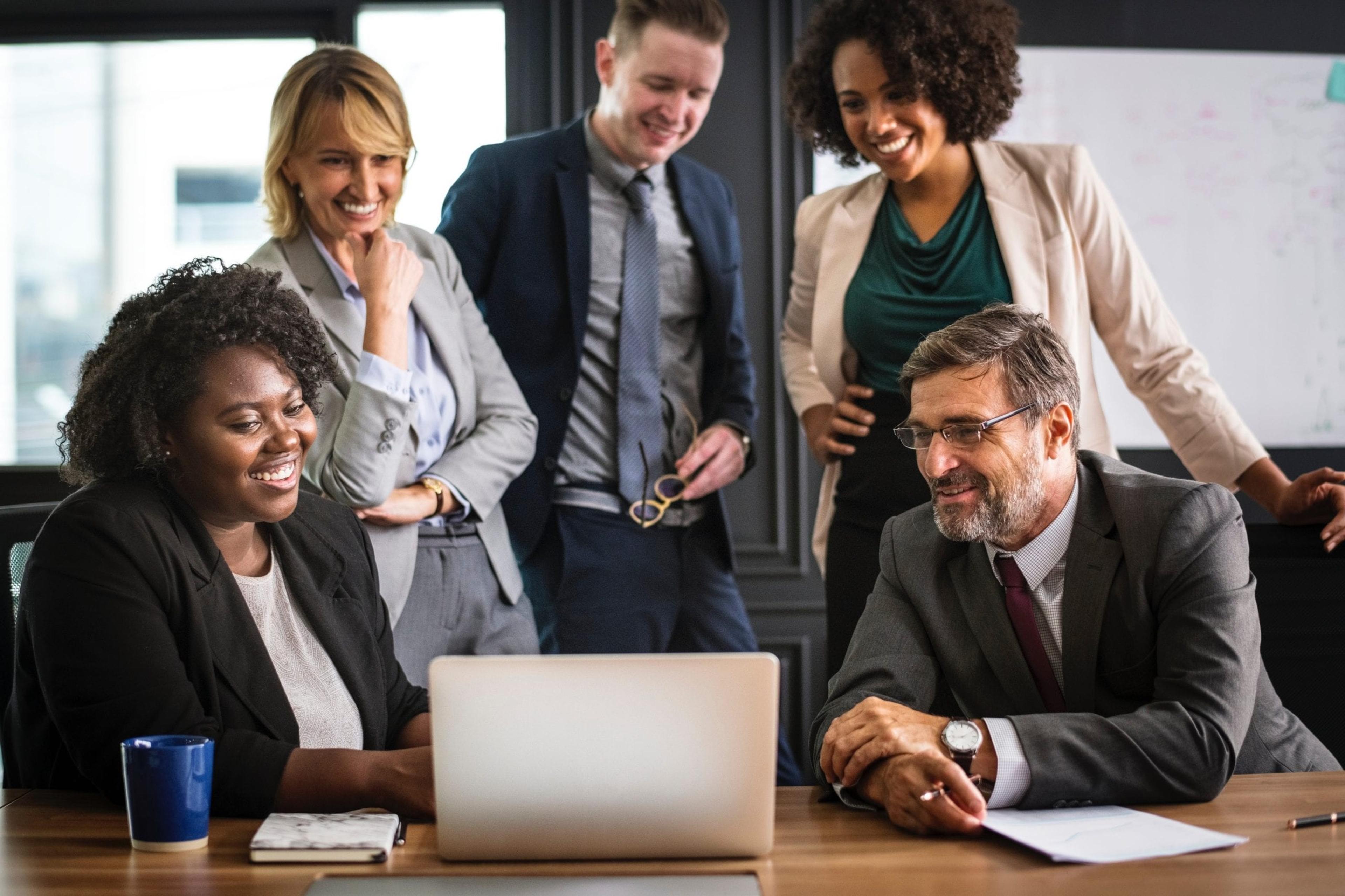 Employees Collaborating