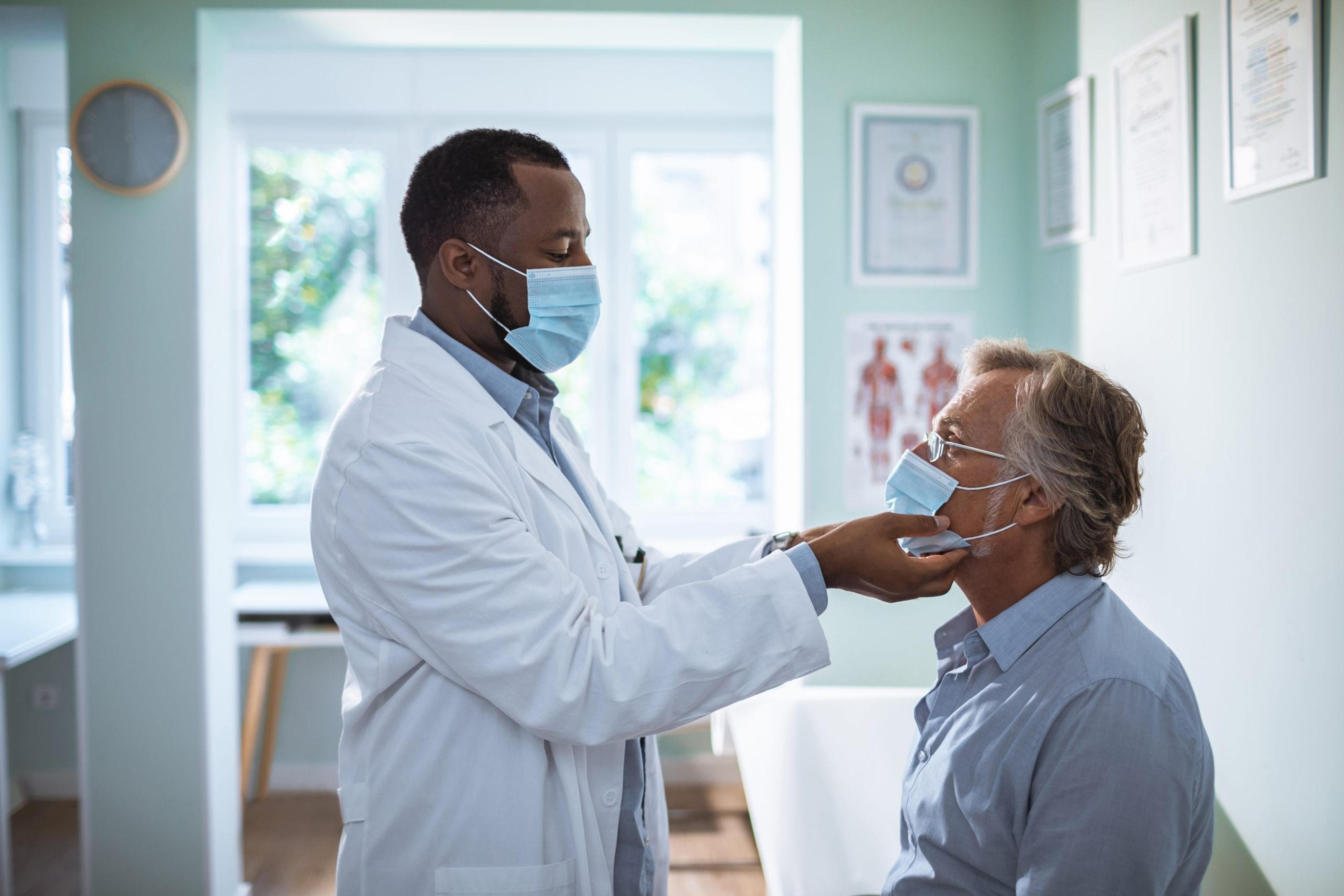 Man at a doctor's appointment