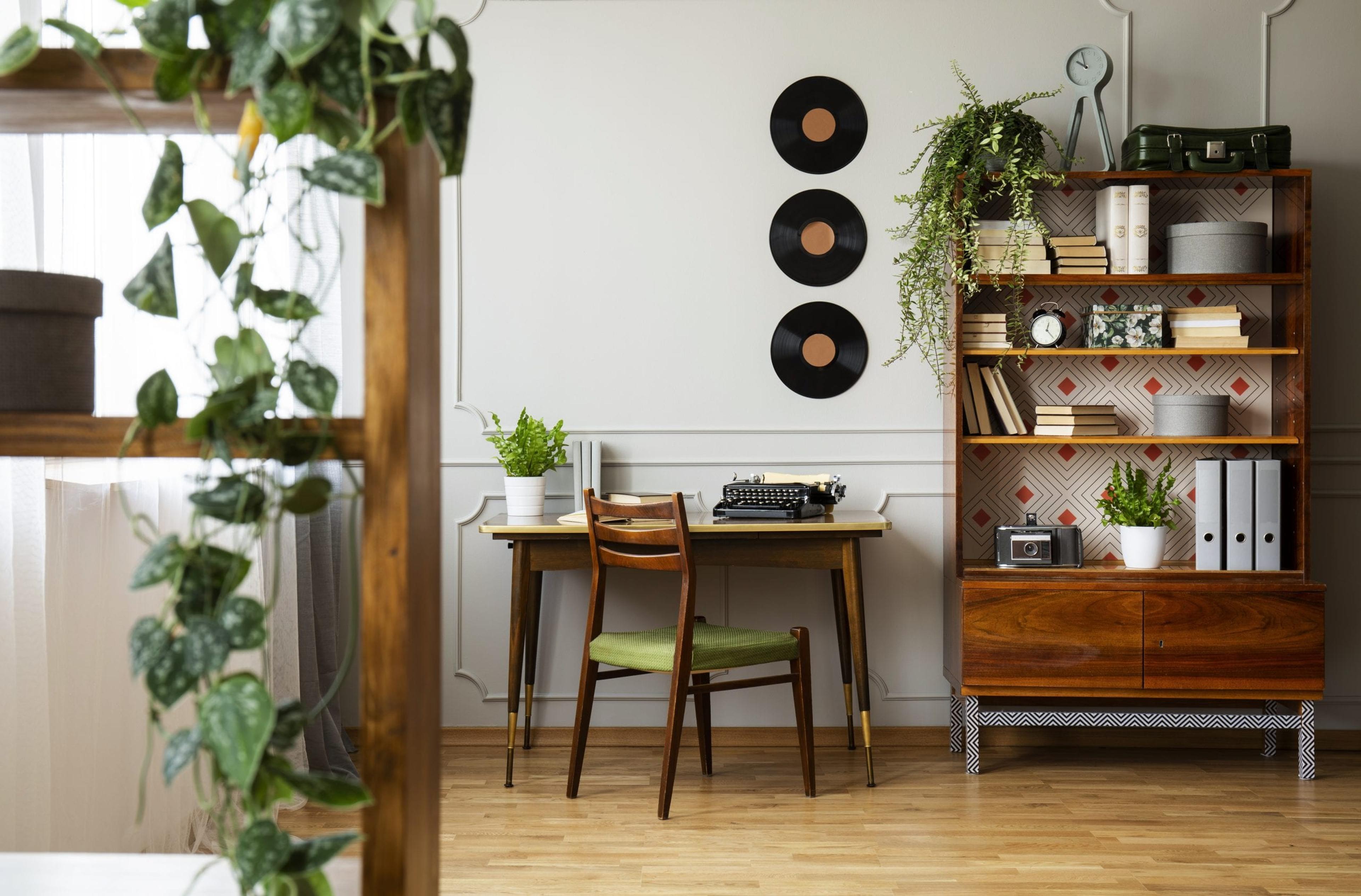 Modern office with lots of plants