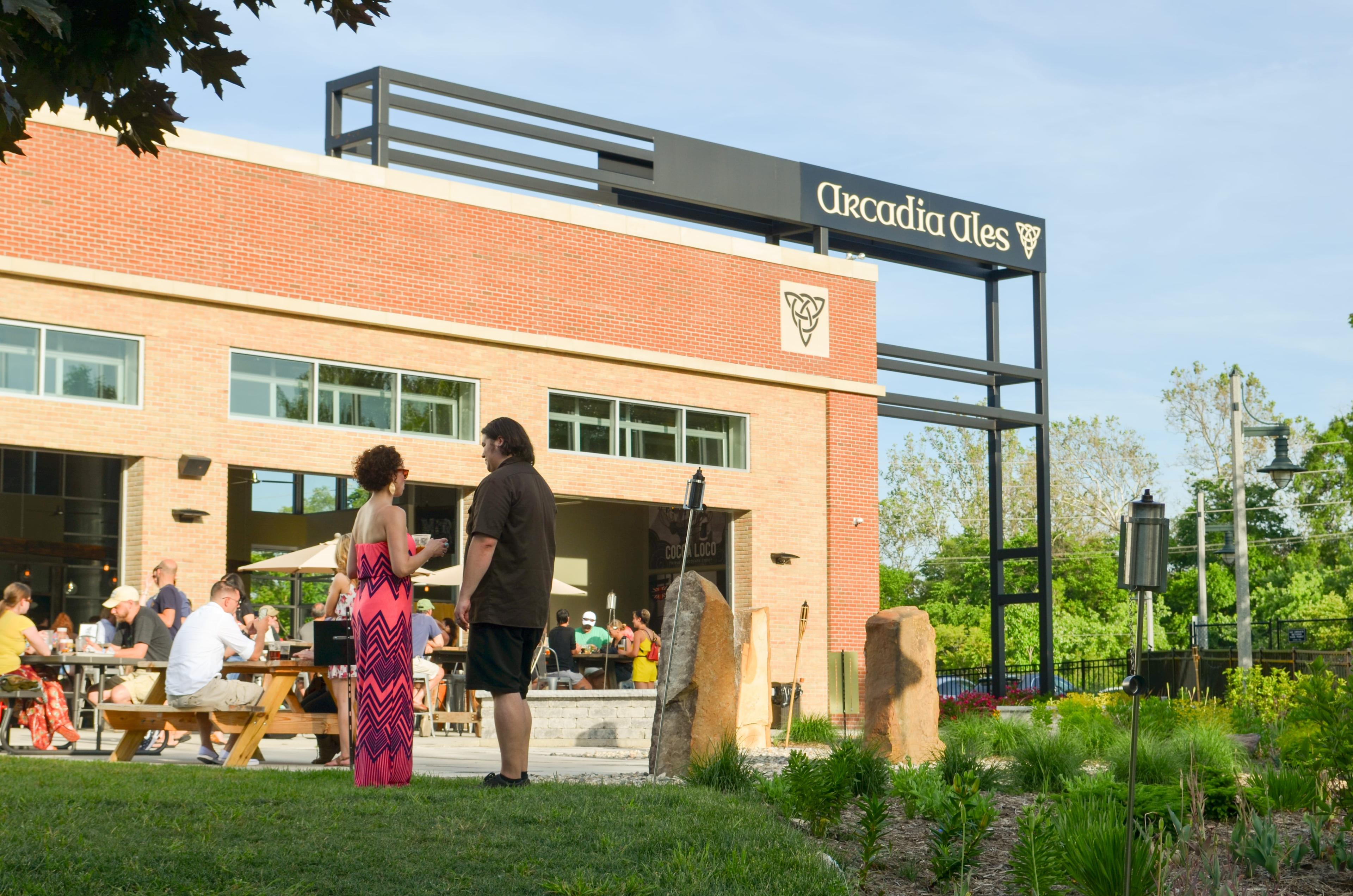 Arcadia's beer garden outdoors