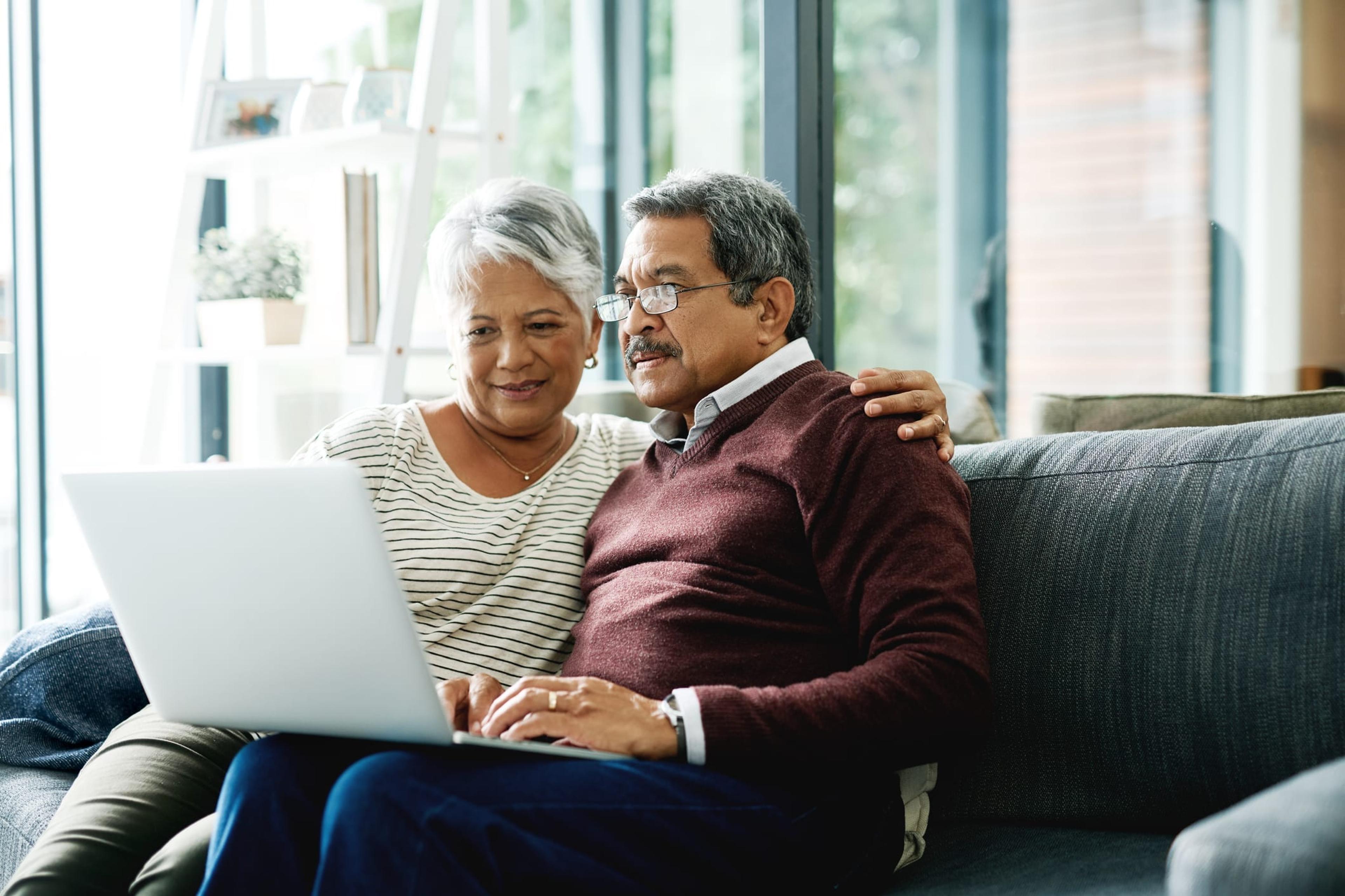 Couple at computer