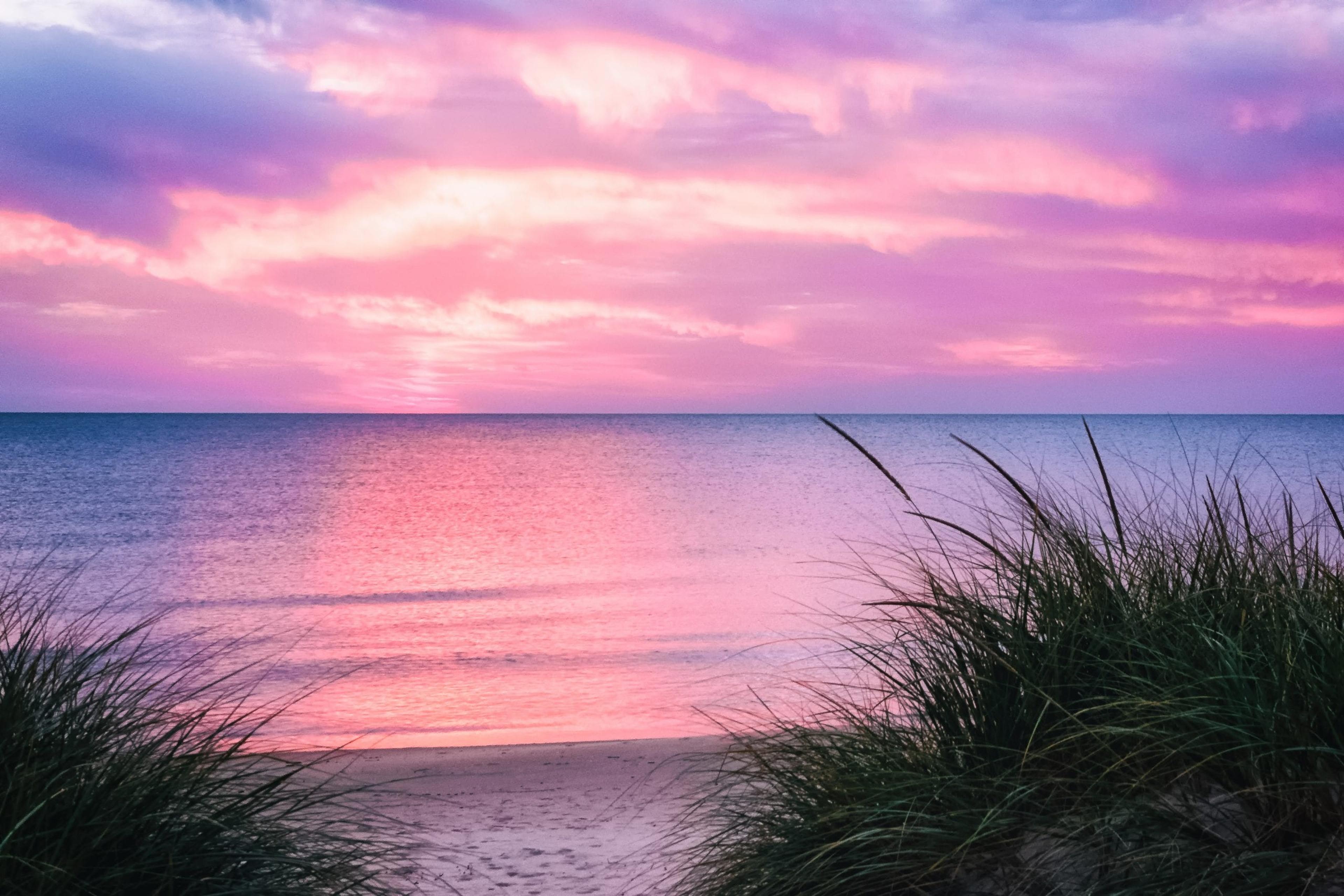 Sunset Beach Paradise at Lake Michigan