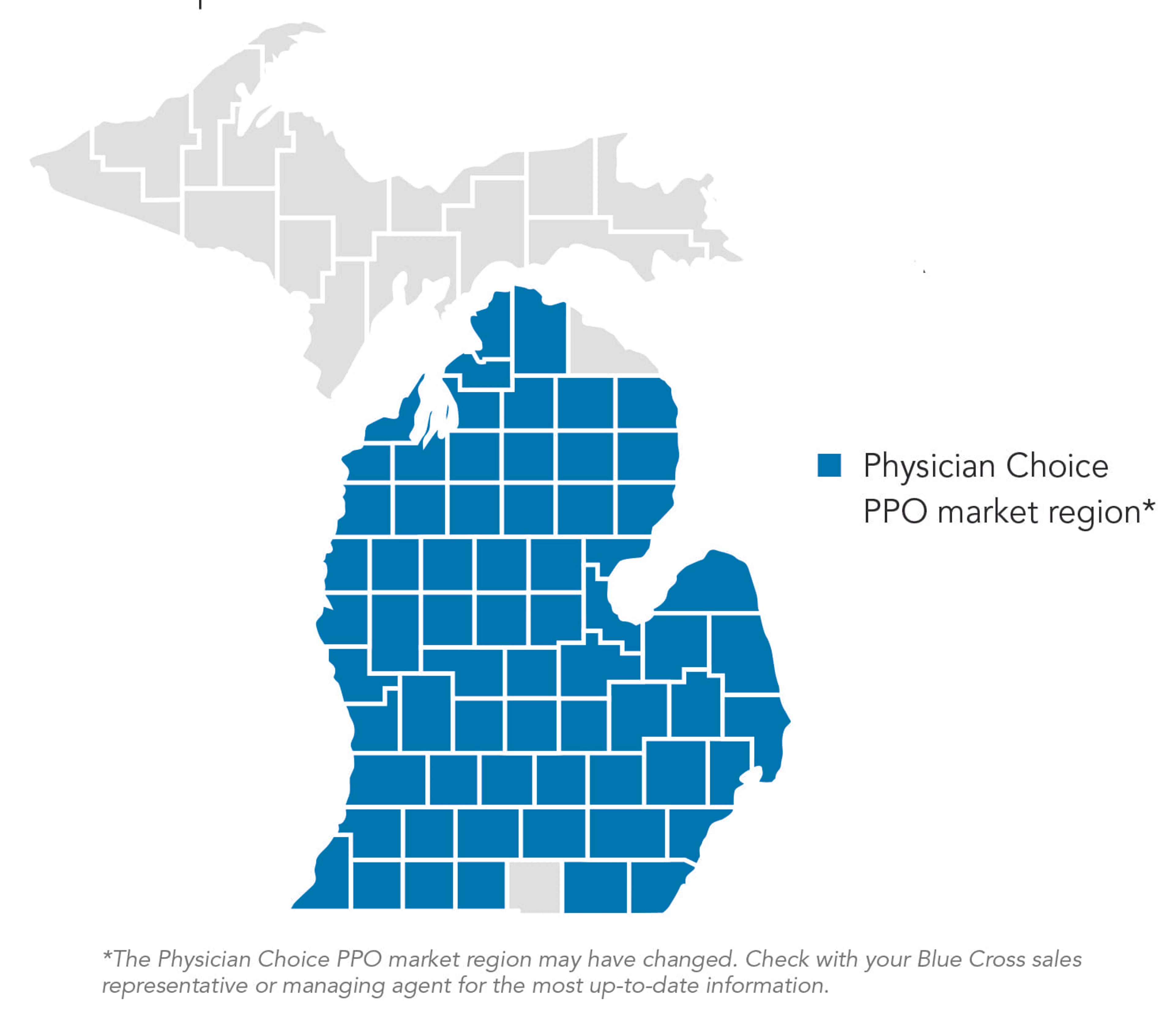 Physician Choice PPO Market Map