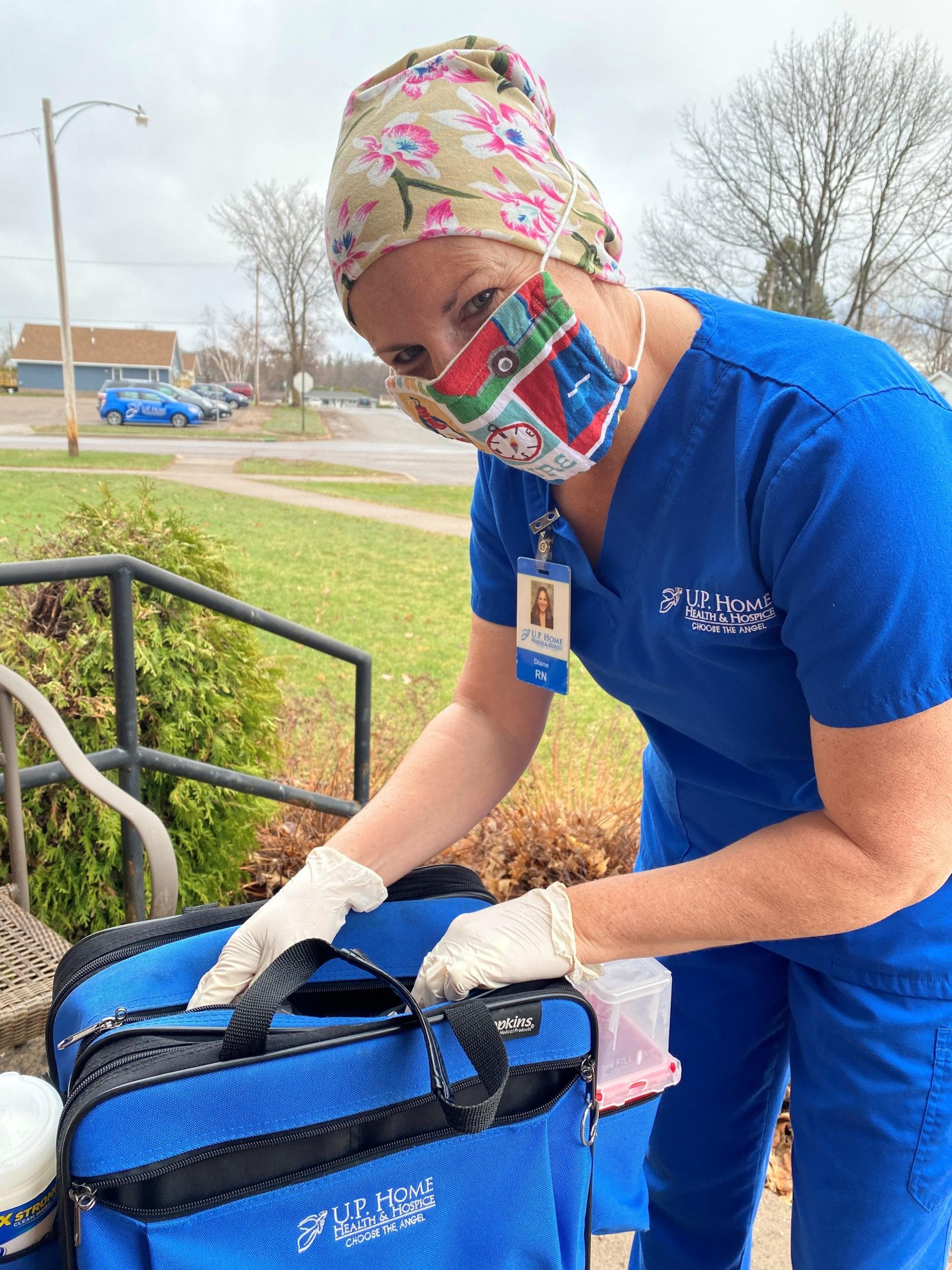 Registered nurse Diane Champion works for U.P. Home Health & Hospice.