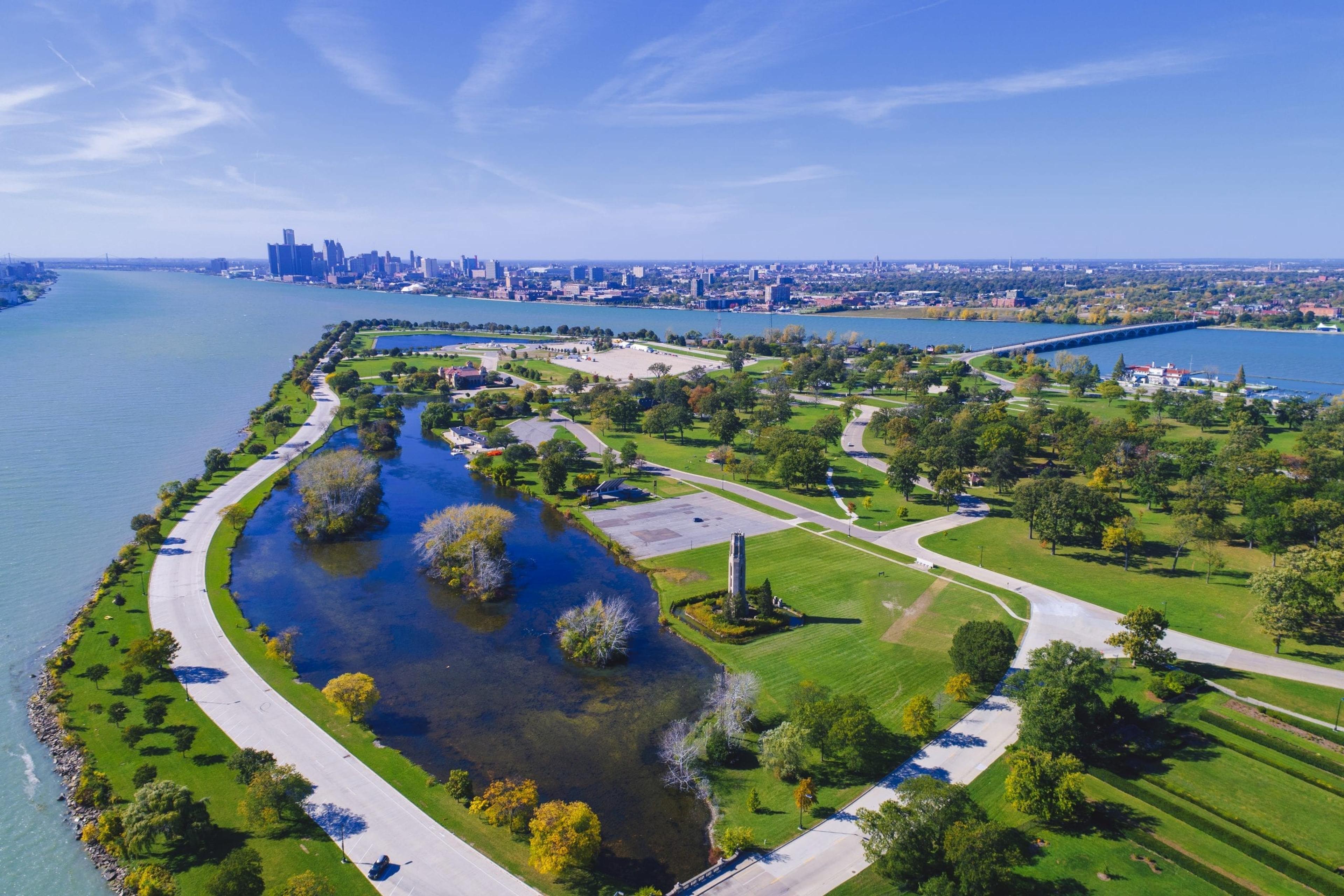 Belle Isle park in Detroit