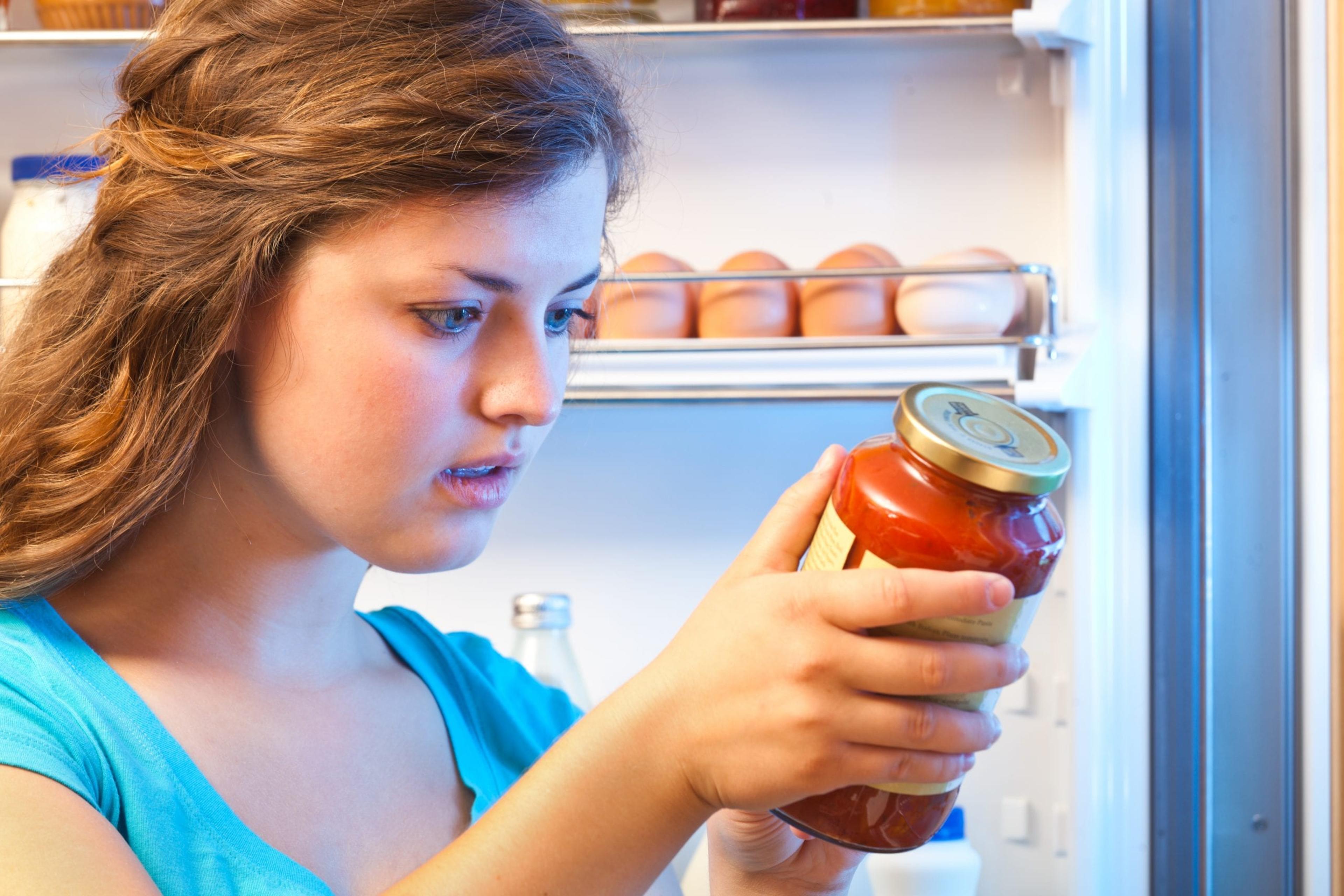Consumer Reading Food Ingredient Label for Healthy Eating