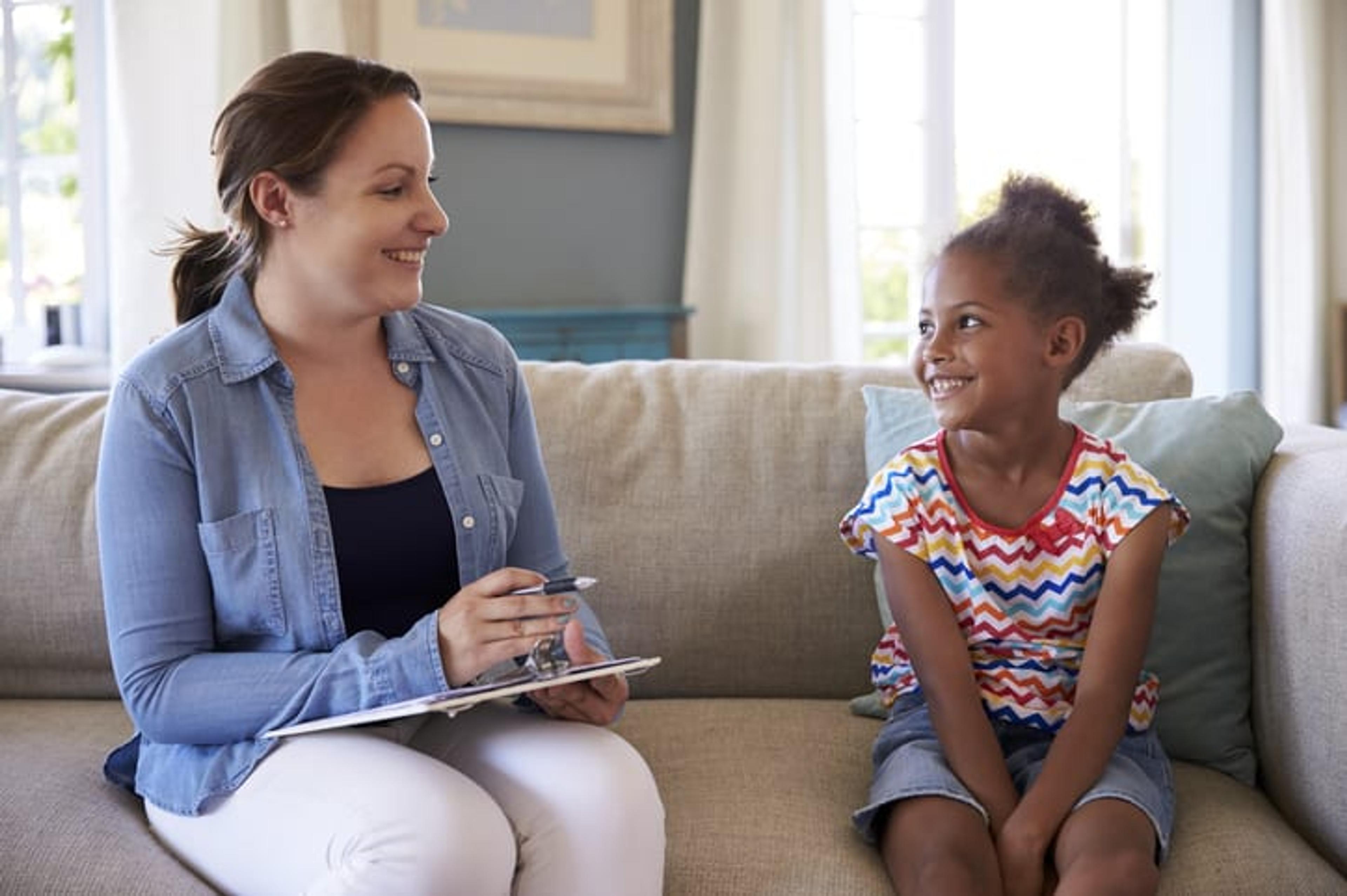 Young Girl Talking With Counselor