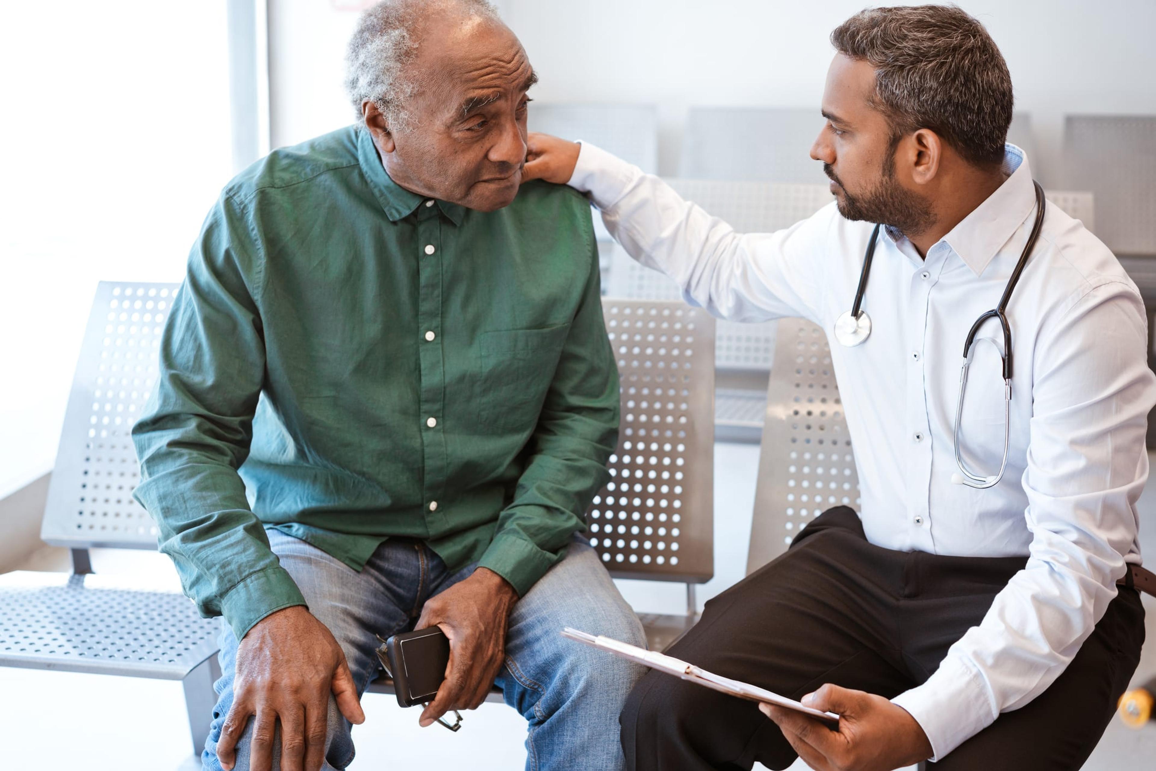 Man meeting with doctor