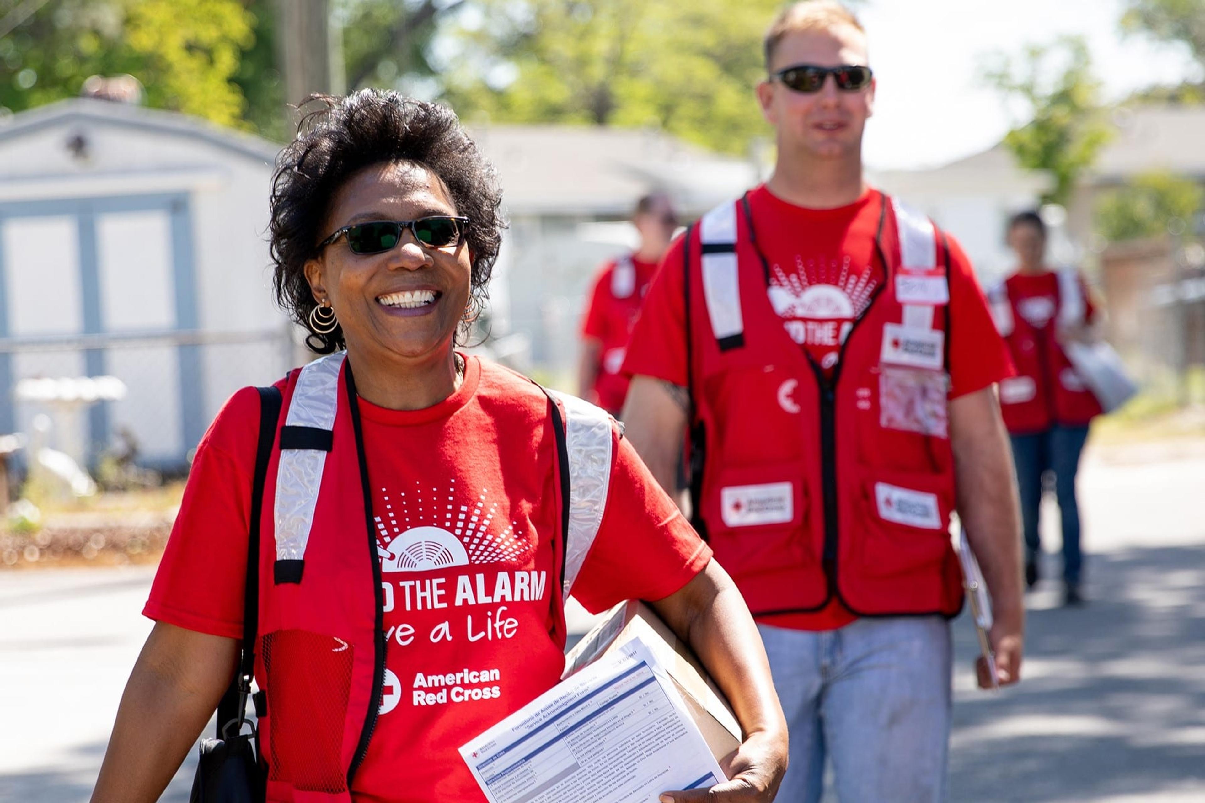 Red Cross volunteers