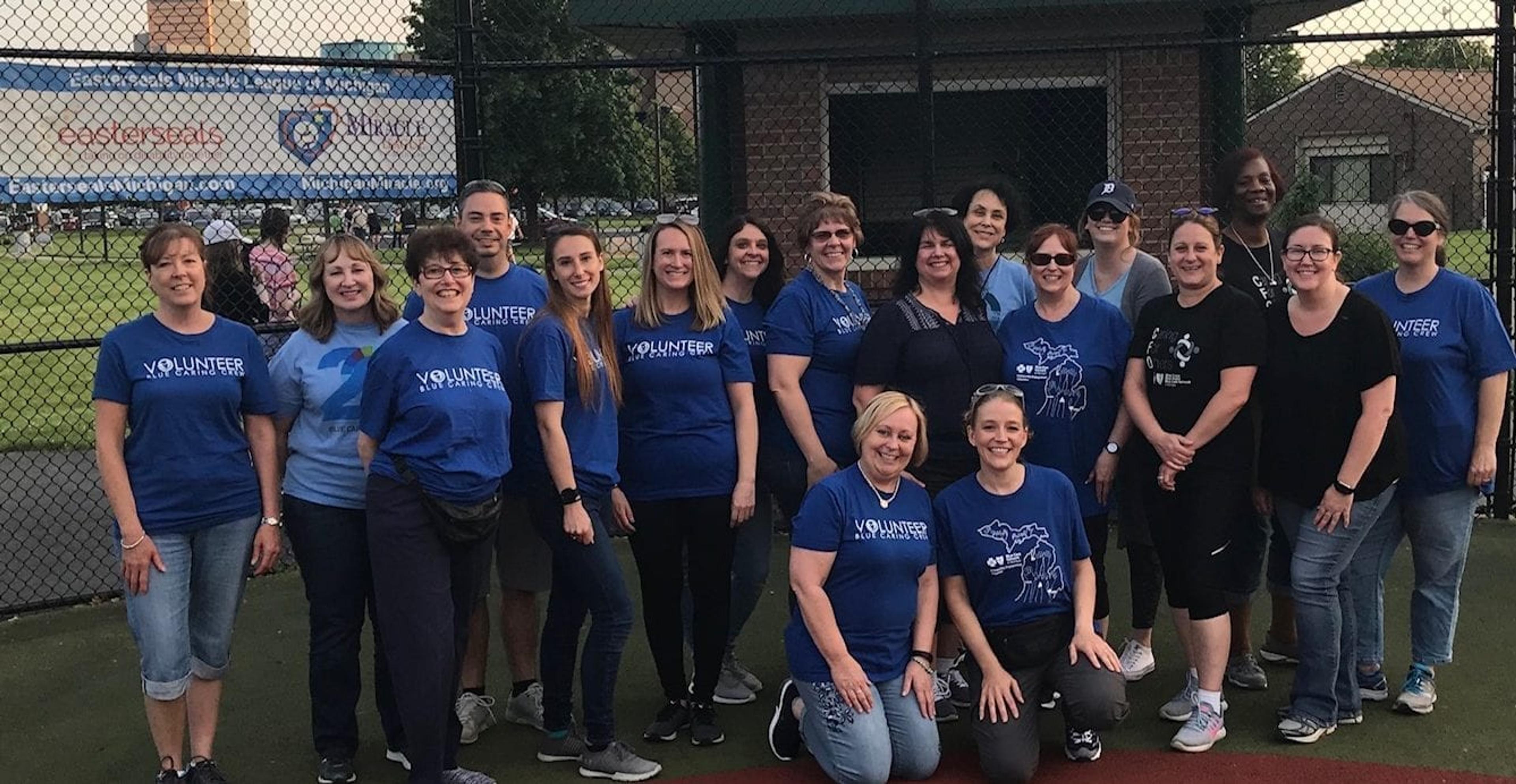 The Blue Care Network 2019 Miracle League team.