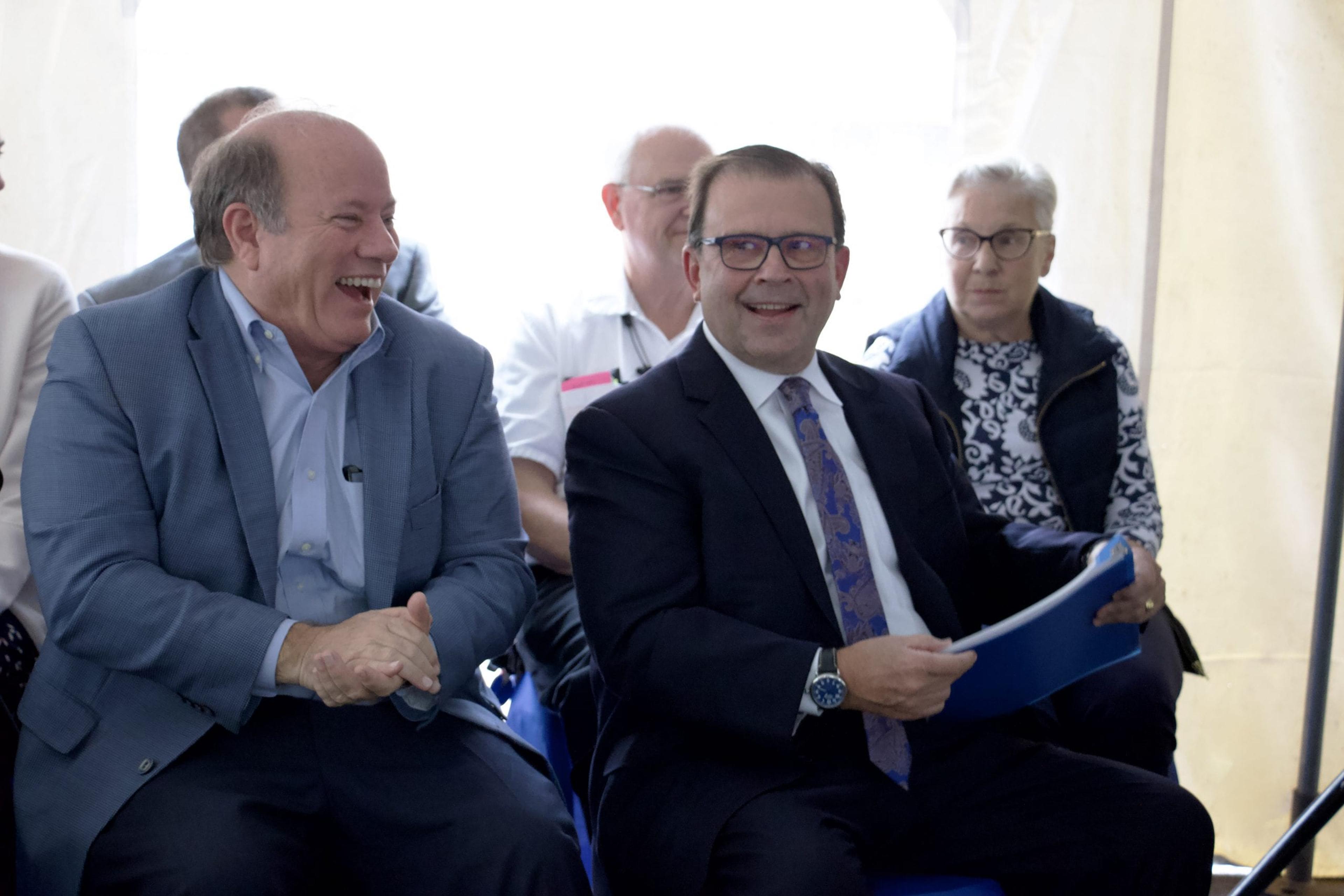 Dan Loepp and Mayor Duggan Laughing