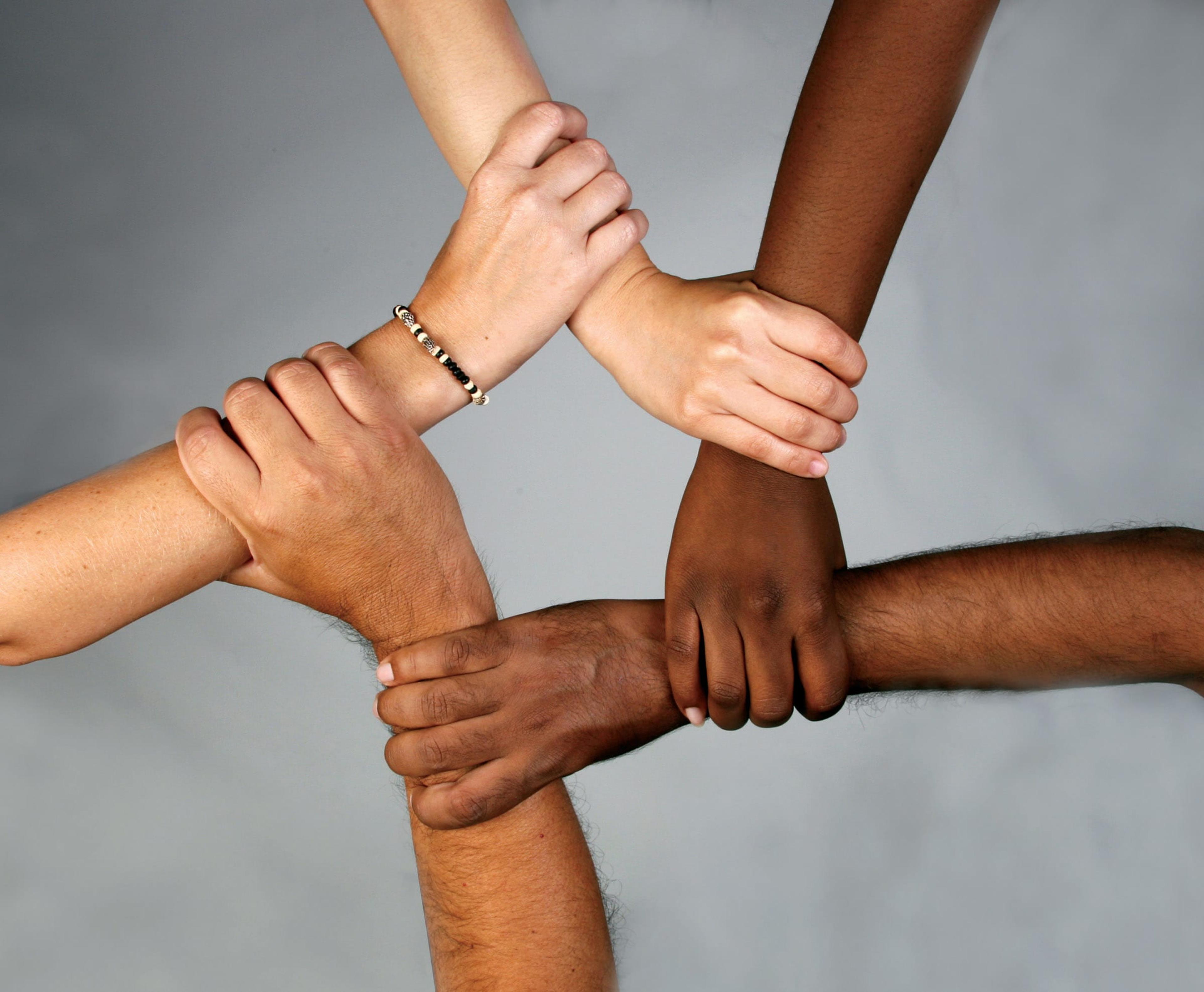 a team of diverse hands makes a star formation