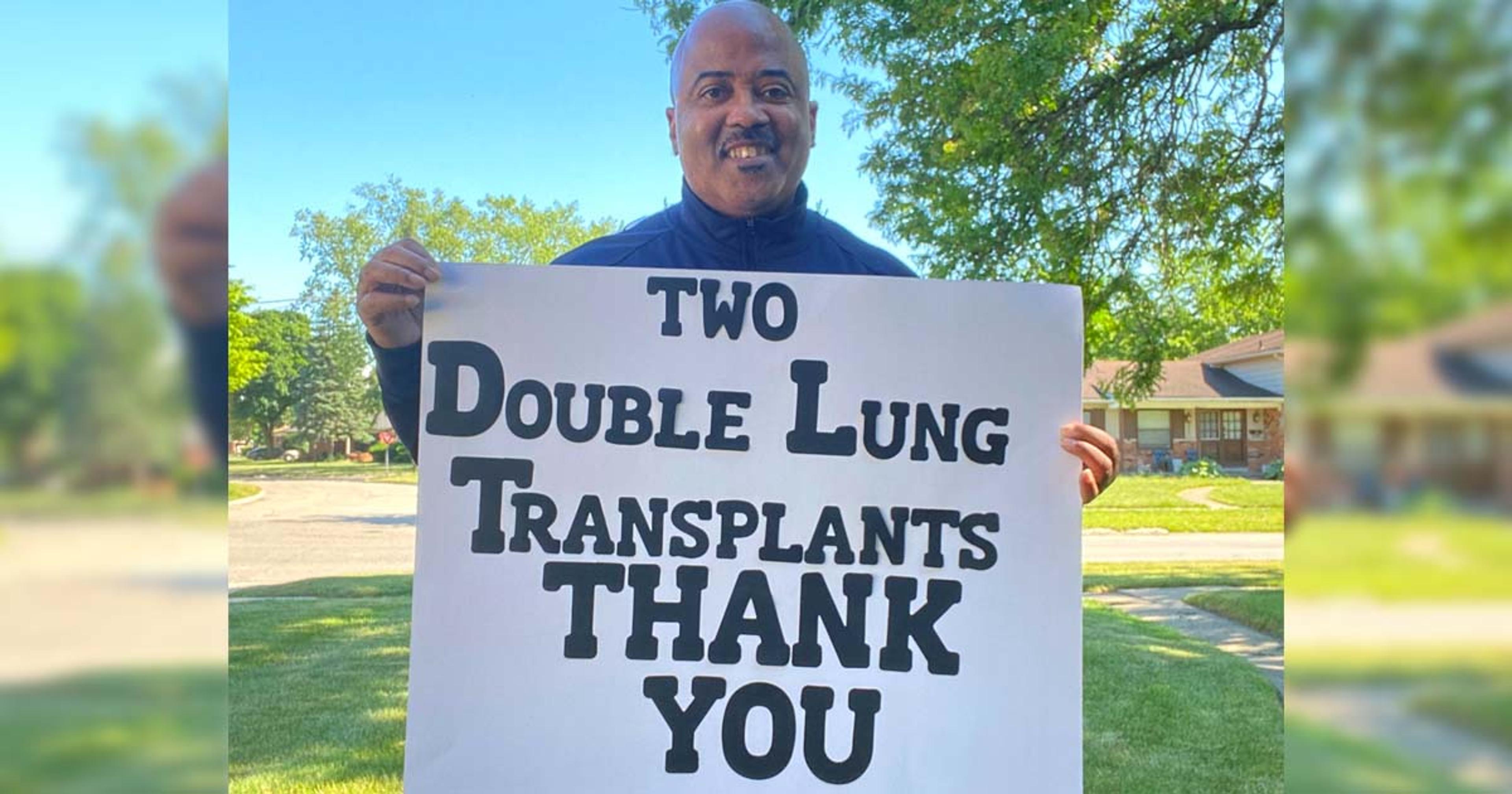 Michael Love is healthier than he's been in years after two double lung transplants. Now he educates others and spreads organ donation awareness.