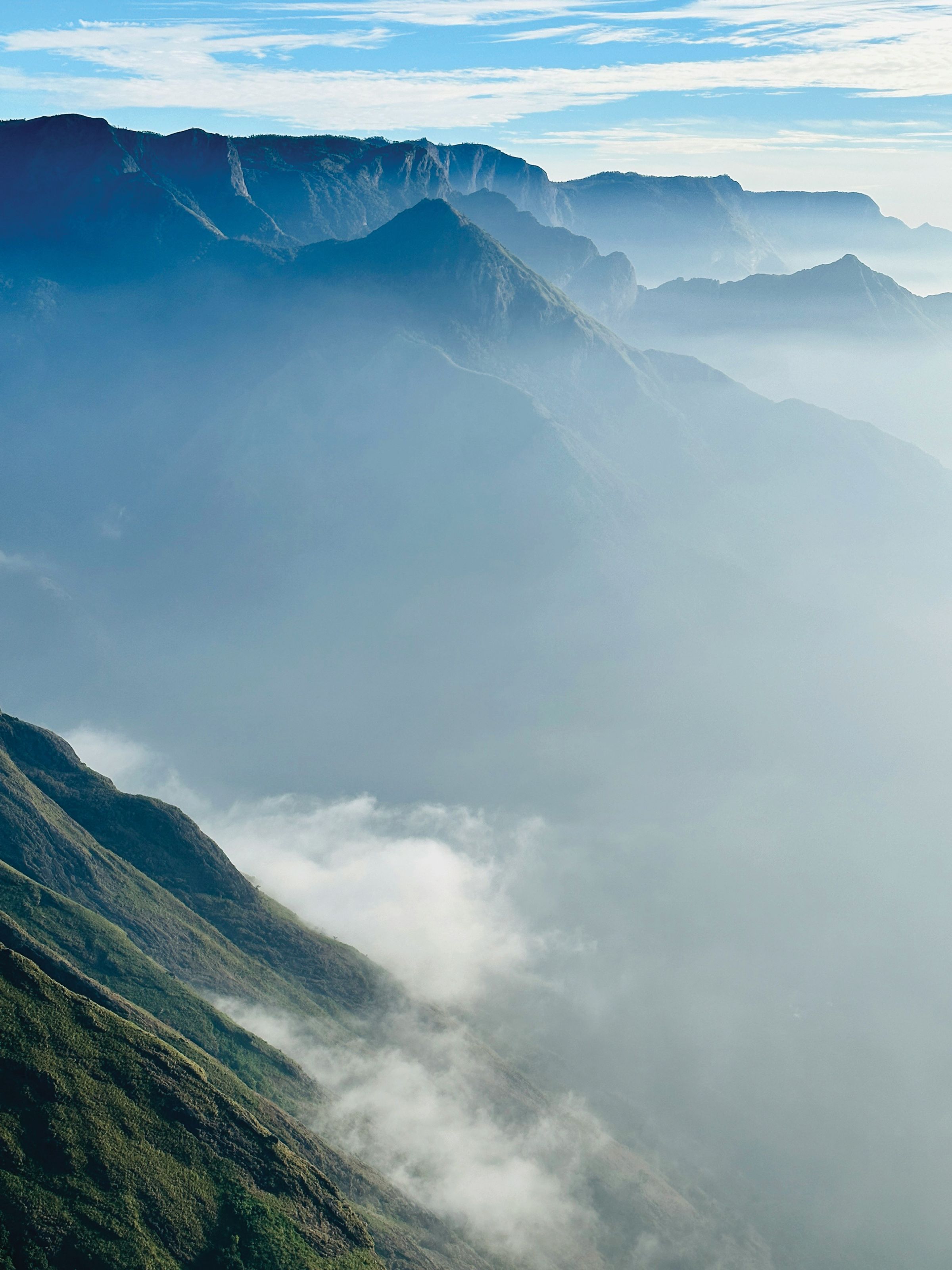 misty mountains