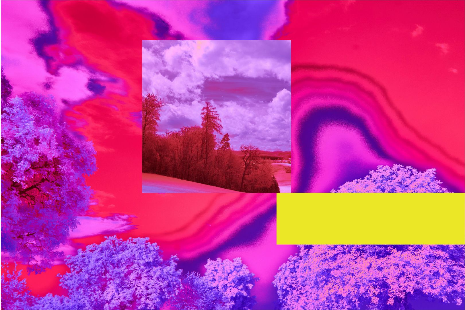 Abstract image for forest and psychedelic backdrop