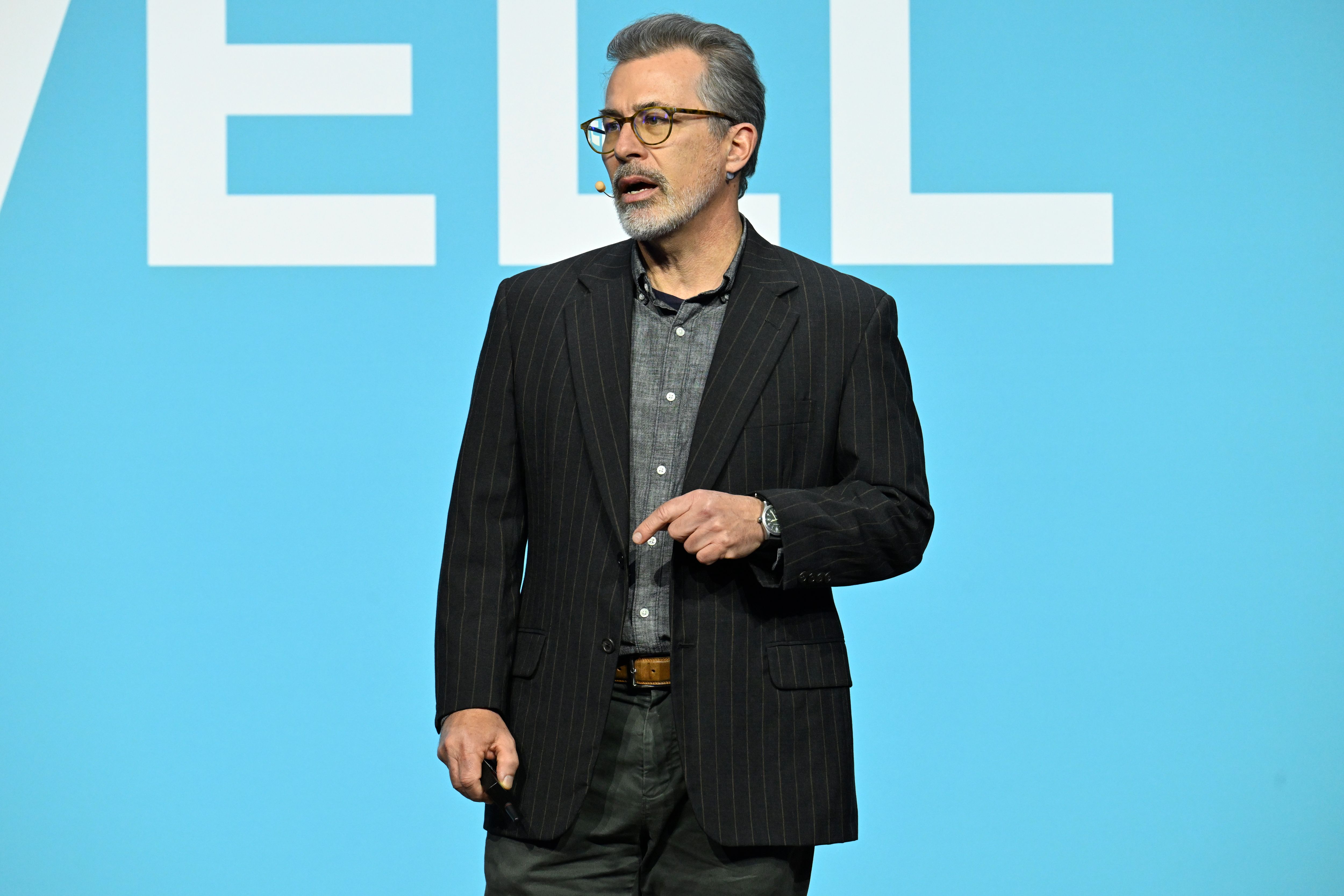 Michael Erard on stage