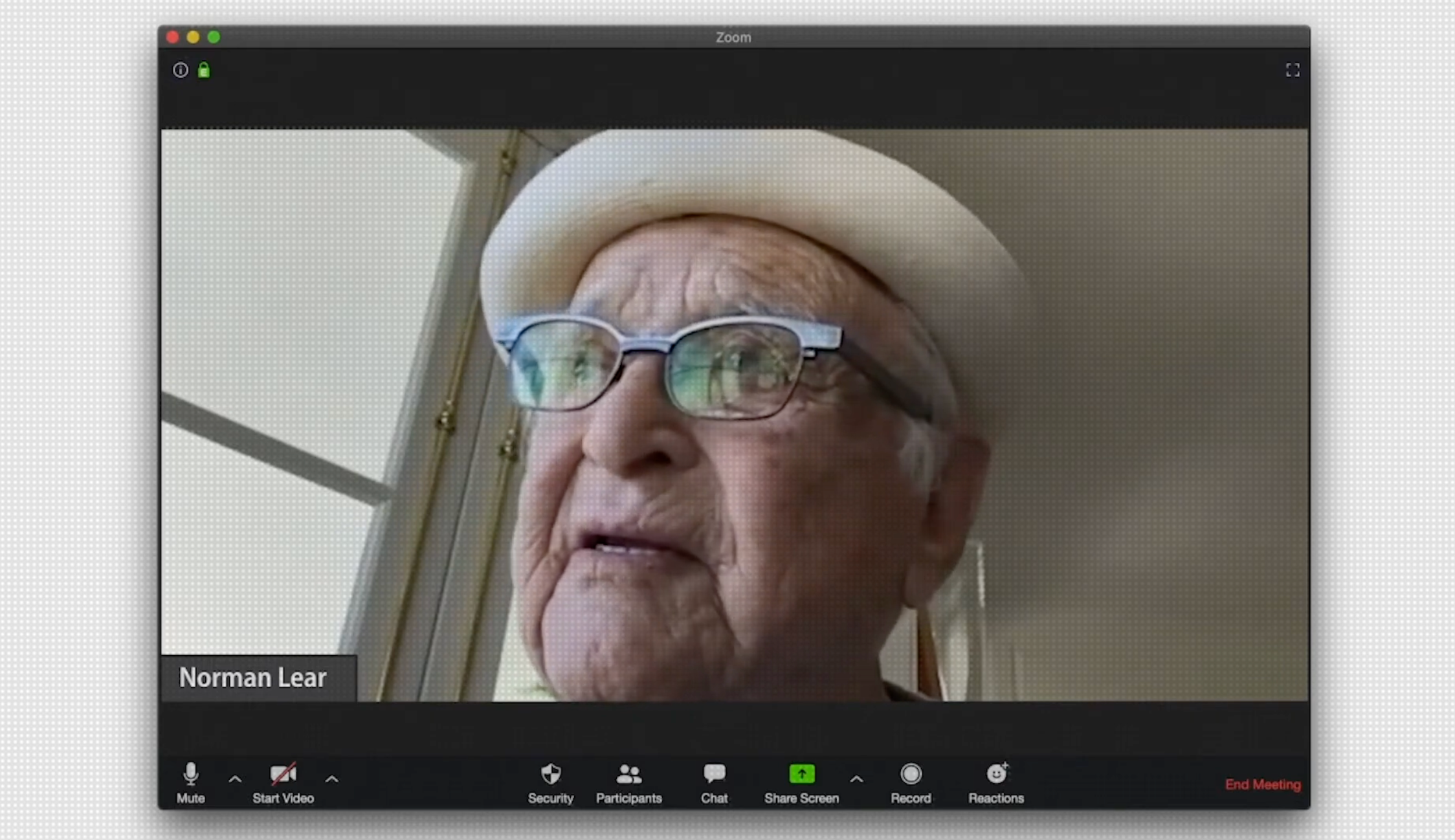 Normal Lear on Zoom