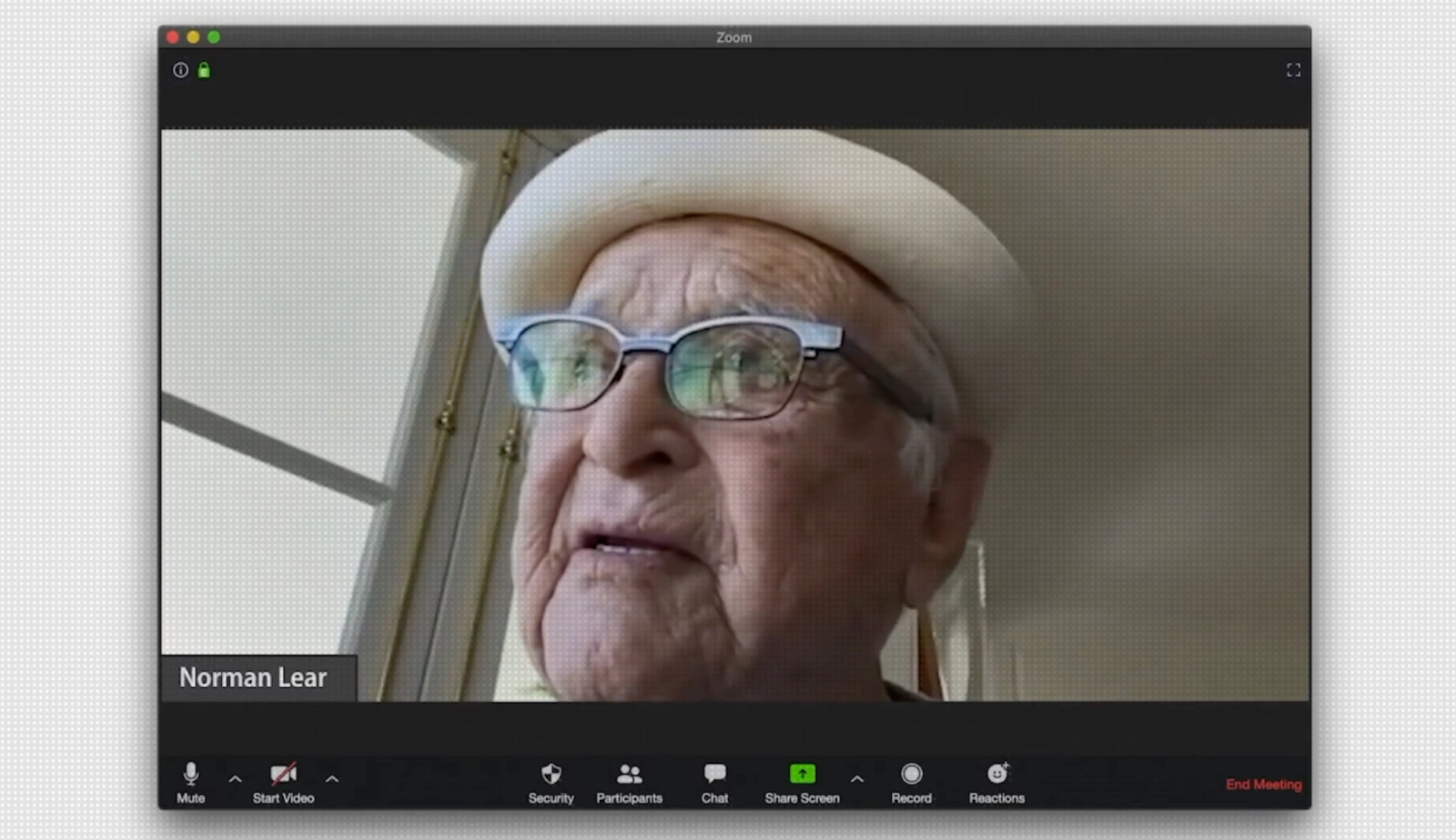 Normal Lear on Zoom