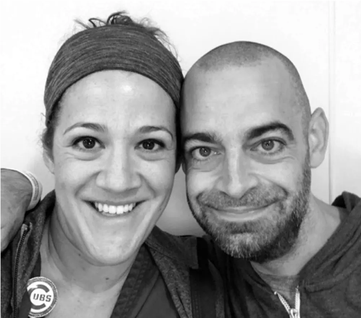 Adam Hayden and his wife, Whitney, take a “pre-scan selfie” before his MRI on August 20, 2018.