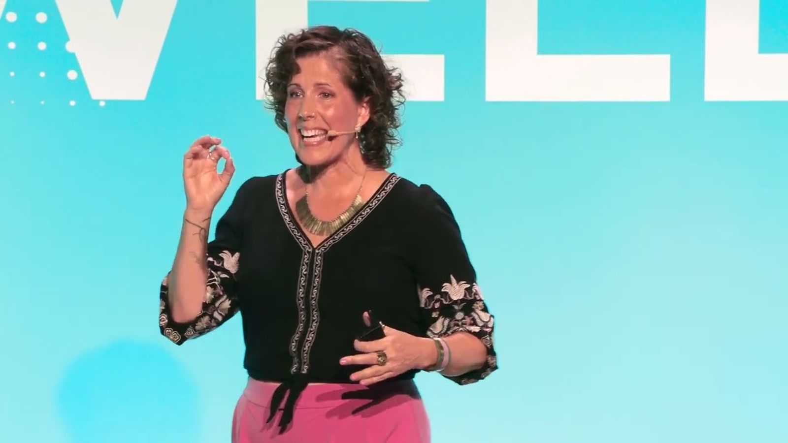 Lisa Keefauver on stage