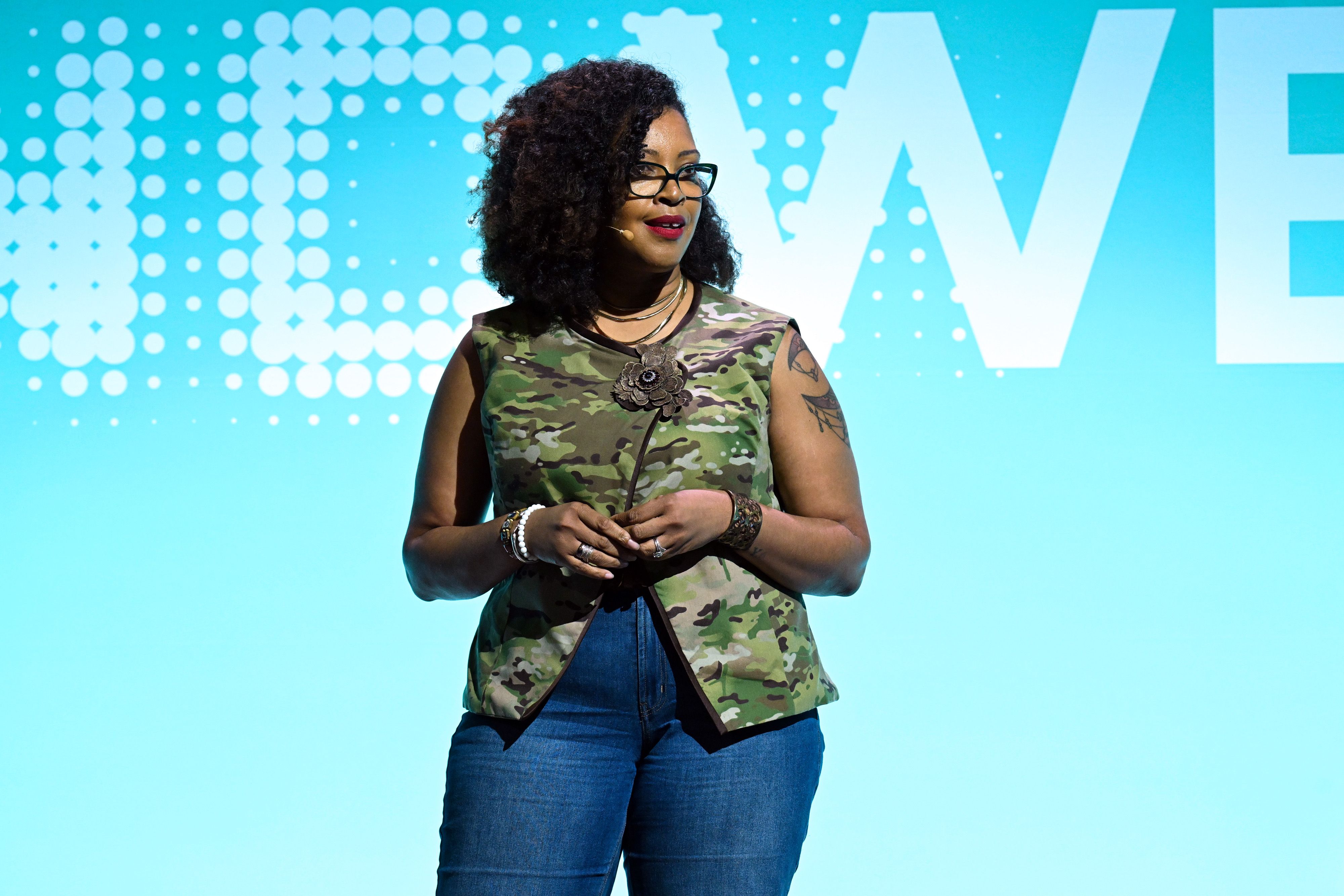 Qwynn Galloway-Salazar on stage