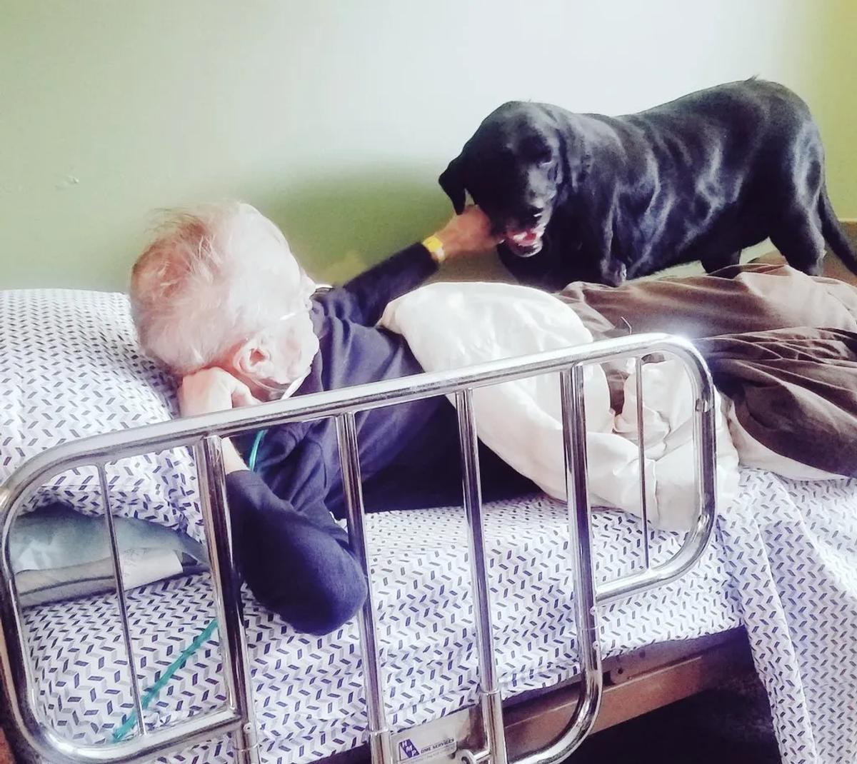Megan’s father in hospice.