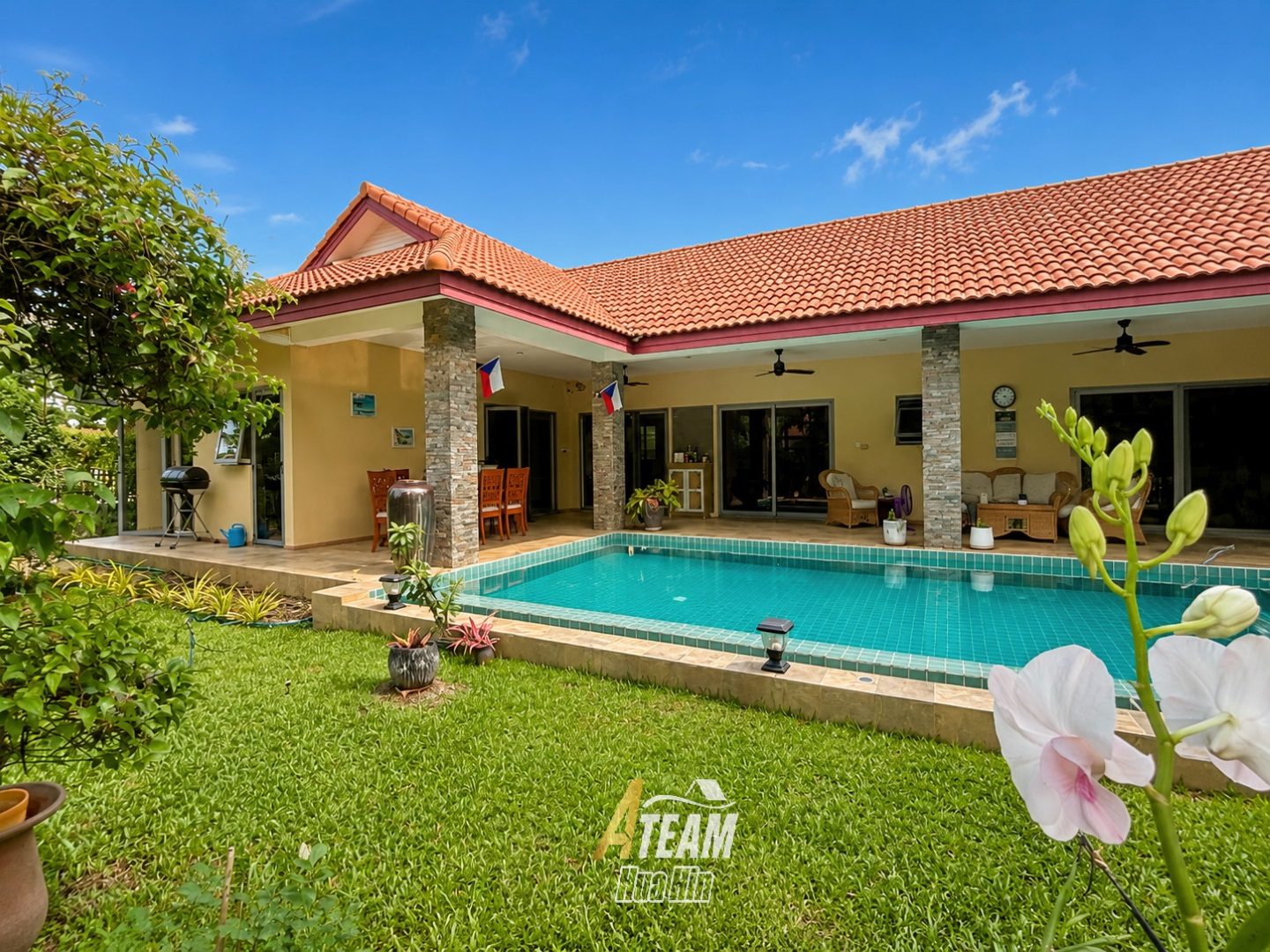 3 Bedroom pool villa for rent at Wijittra in HIn lek fai