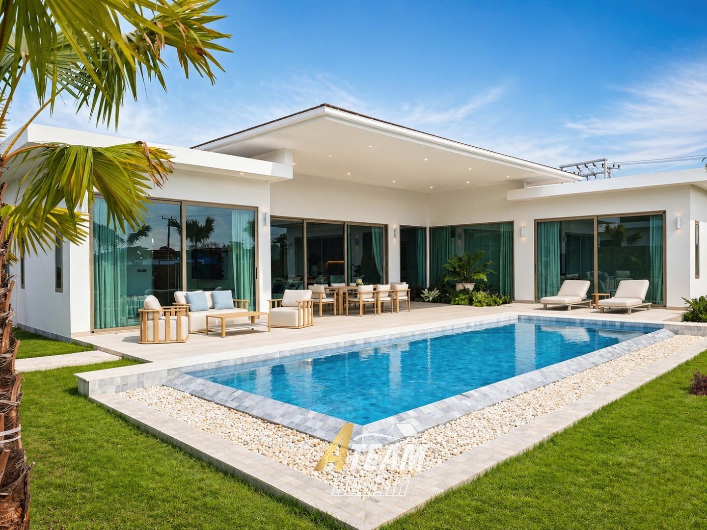 Poolvilla i Mountain Estate på Soi 112, Hua Hin - fra 13.4 MB