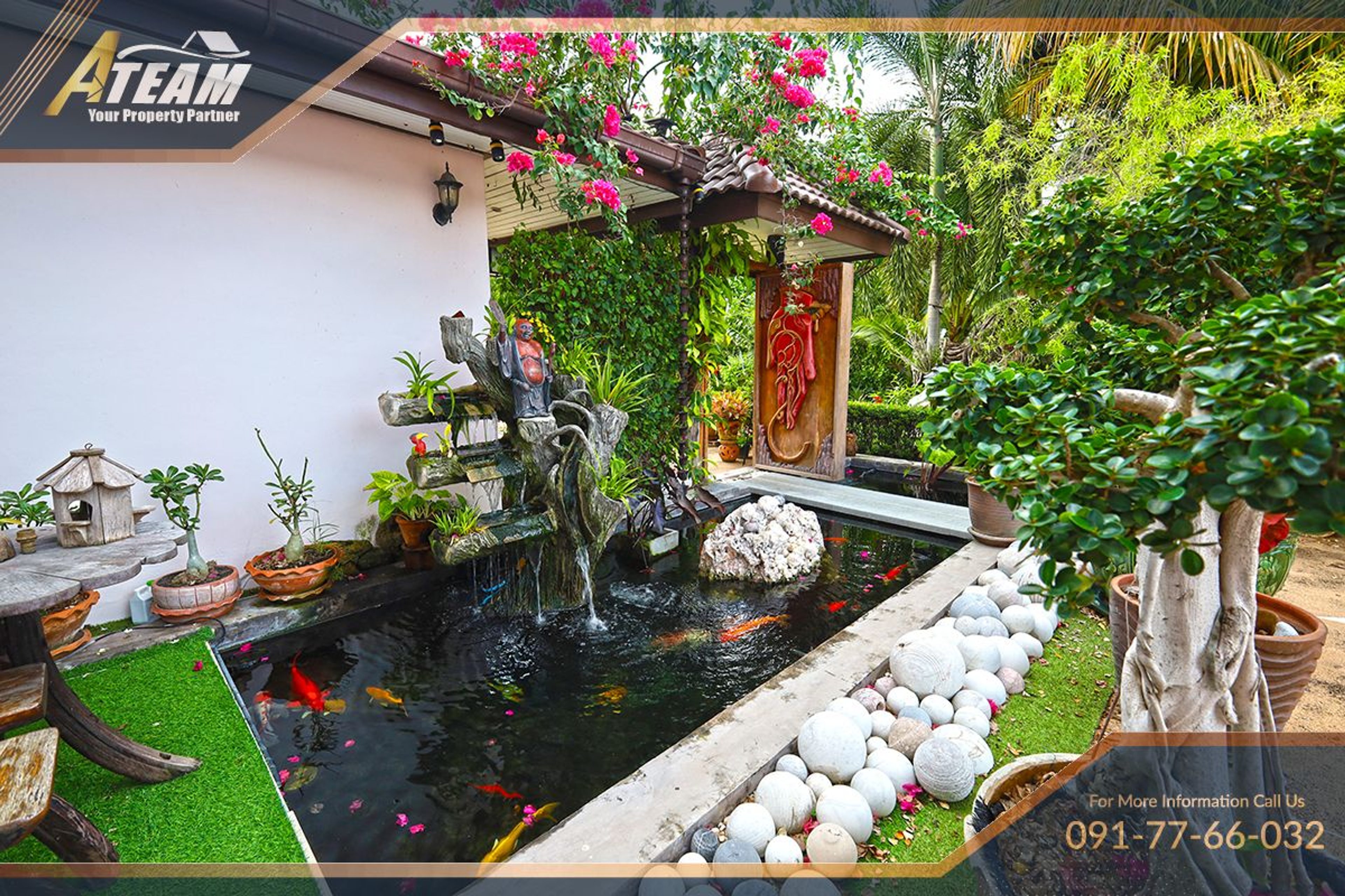 Unique Mansion on 1 Rai with incredible tropical  garden thumbnail 13
