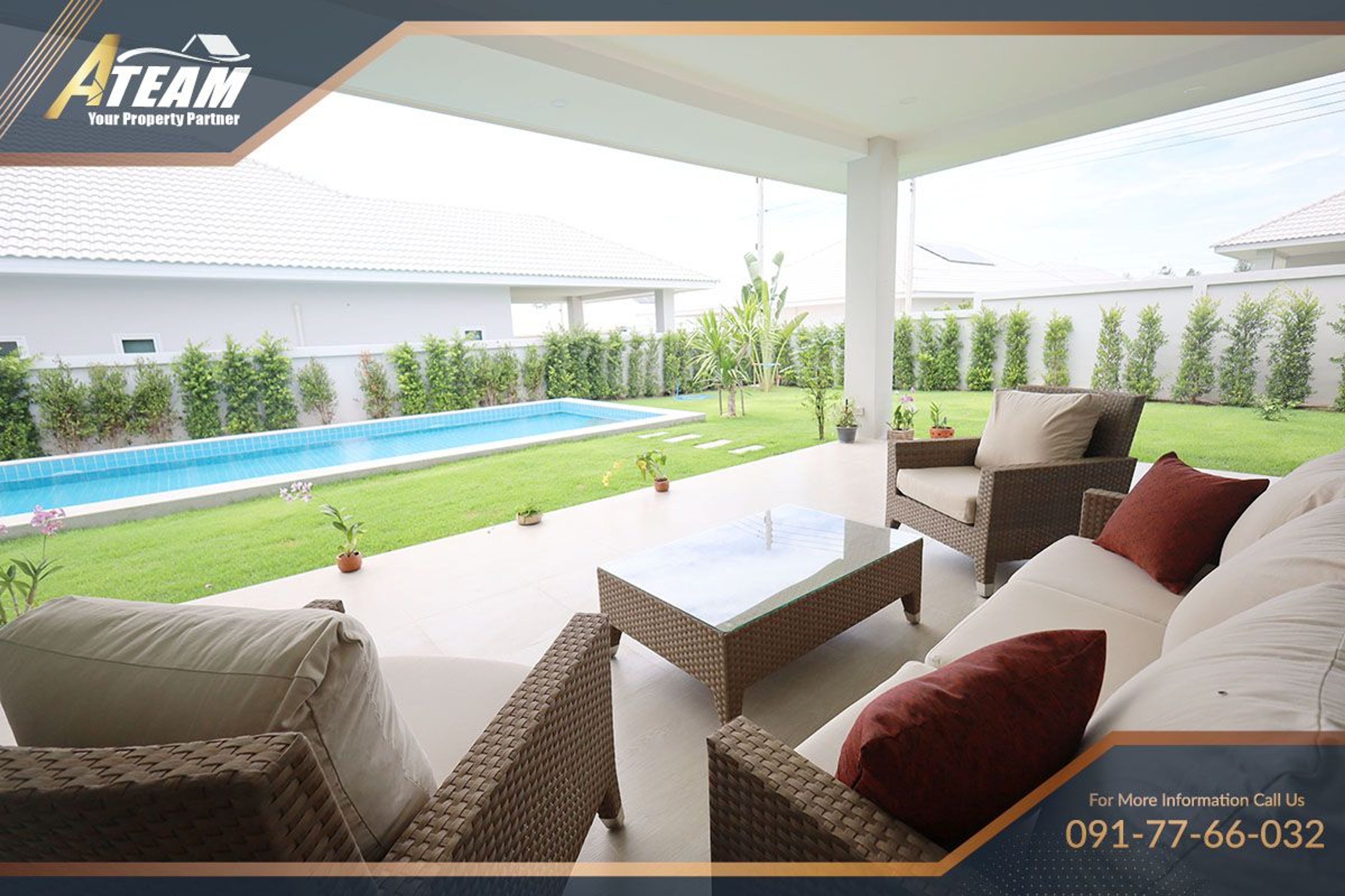 For rent 3-Bedroom Pool Villa  – Fully Furnished | Soi 112 thumbnail 10