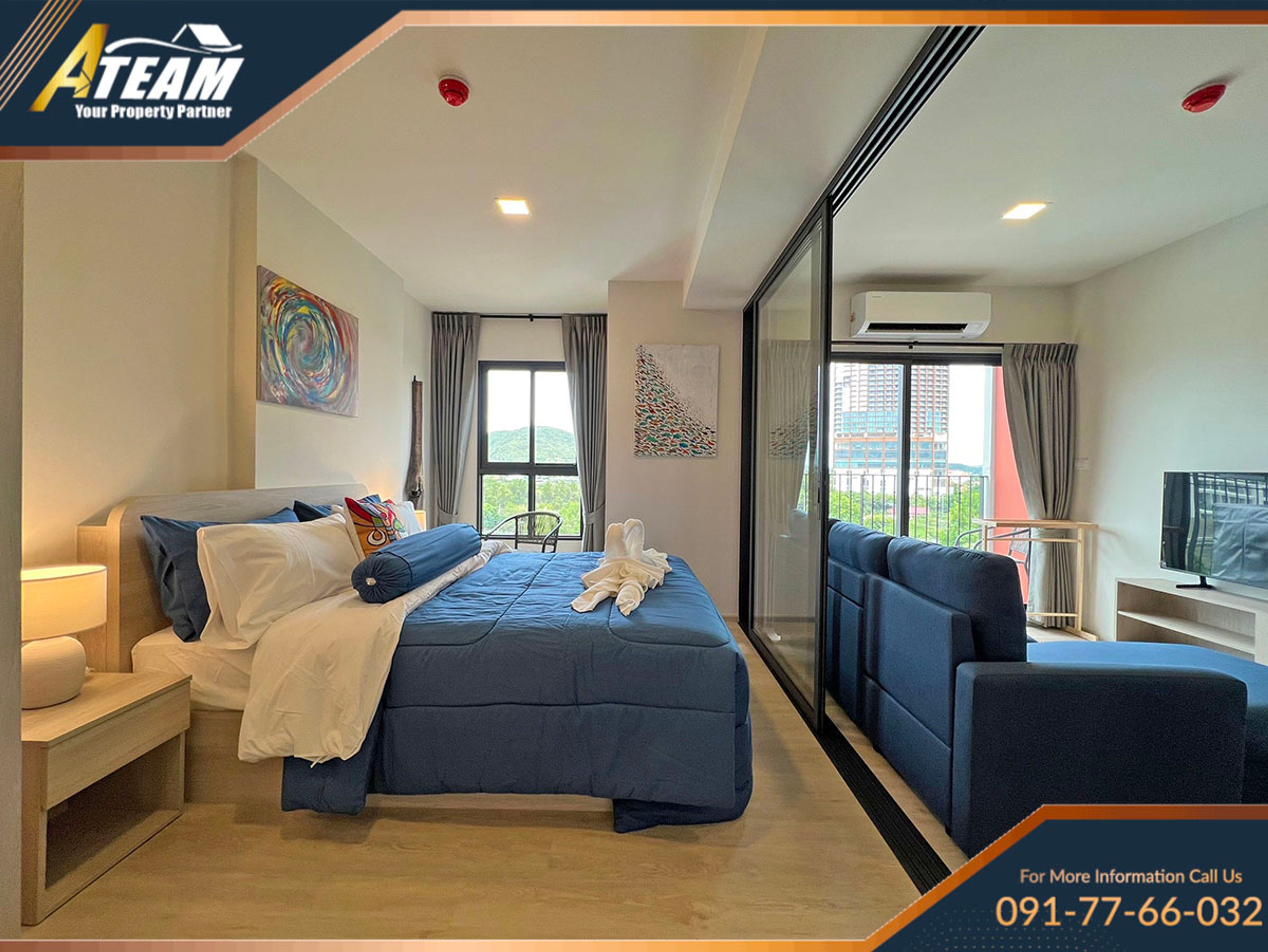 1 bedroom condo on top floor at Cabanas Hua Hin for rent