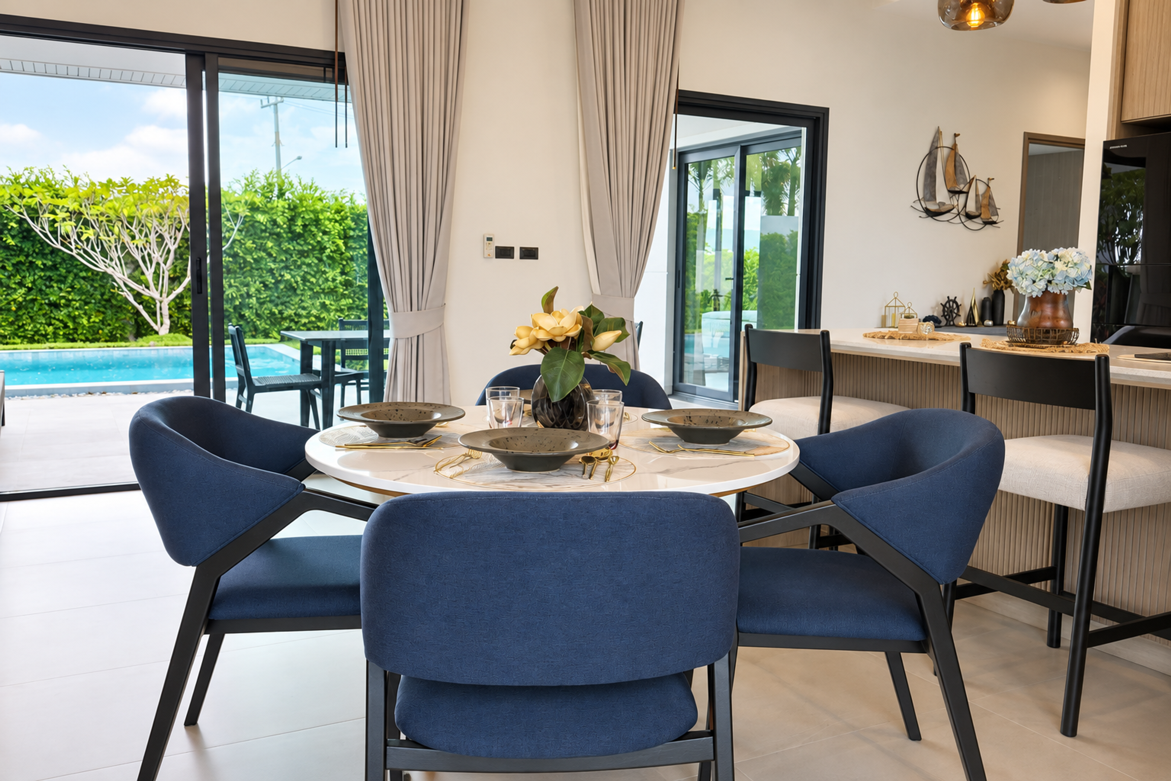 Villa spacieuse de 3 chambres à louer à Nantra Residence Hua Hin – 65 000 THB/mois