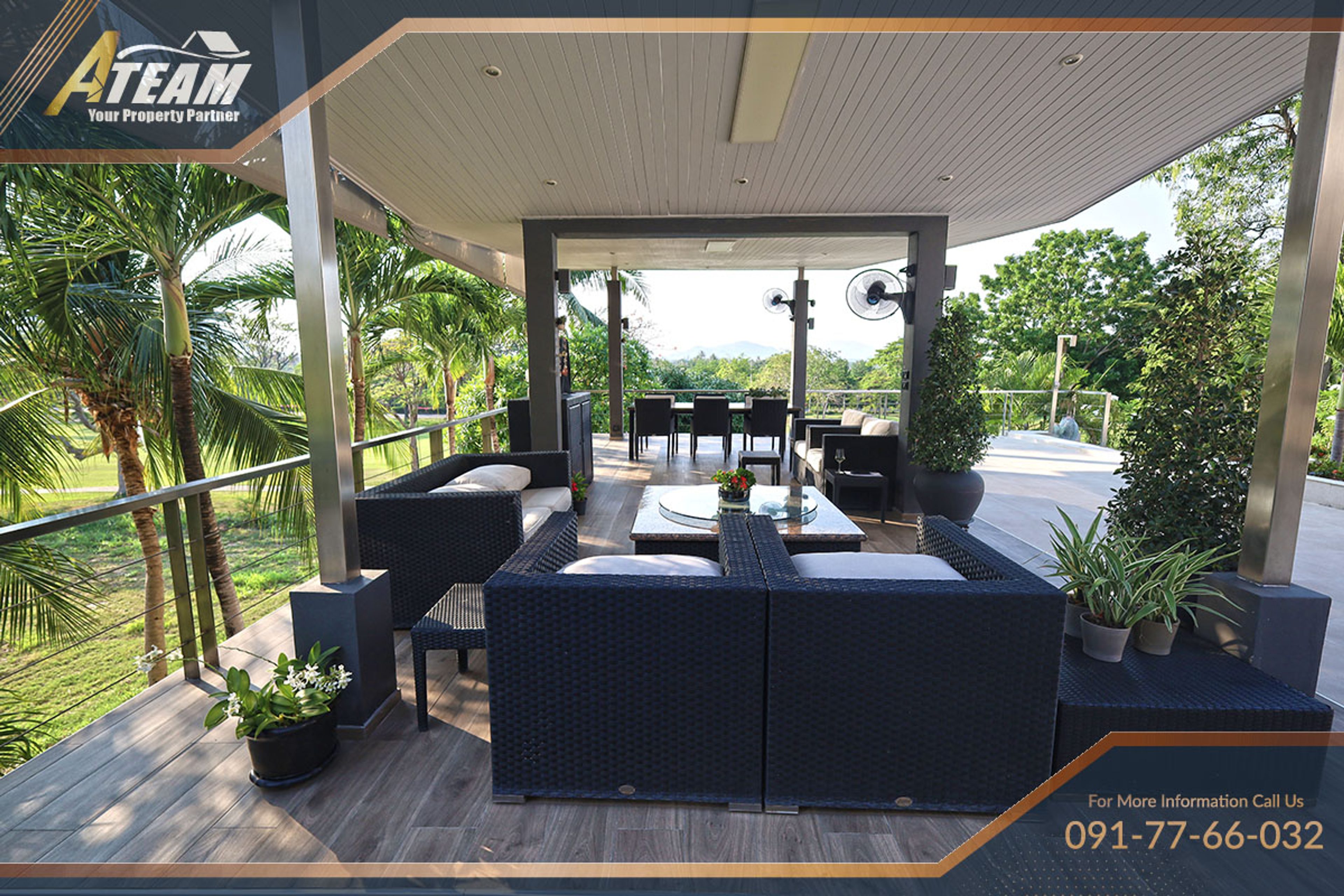 Unique Design  5 Bedroom Villa with stunning  golf view at Palm Hills thumbnail 10