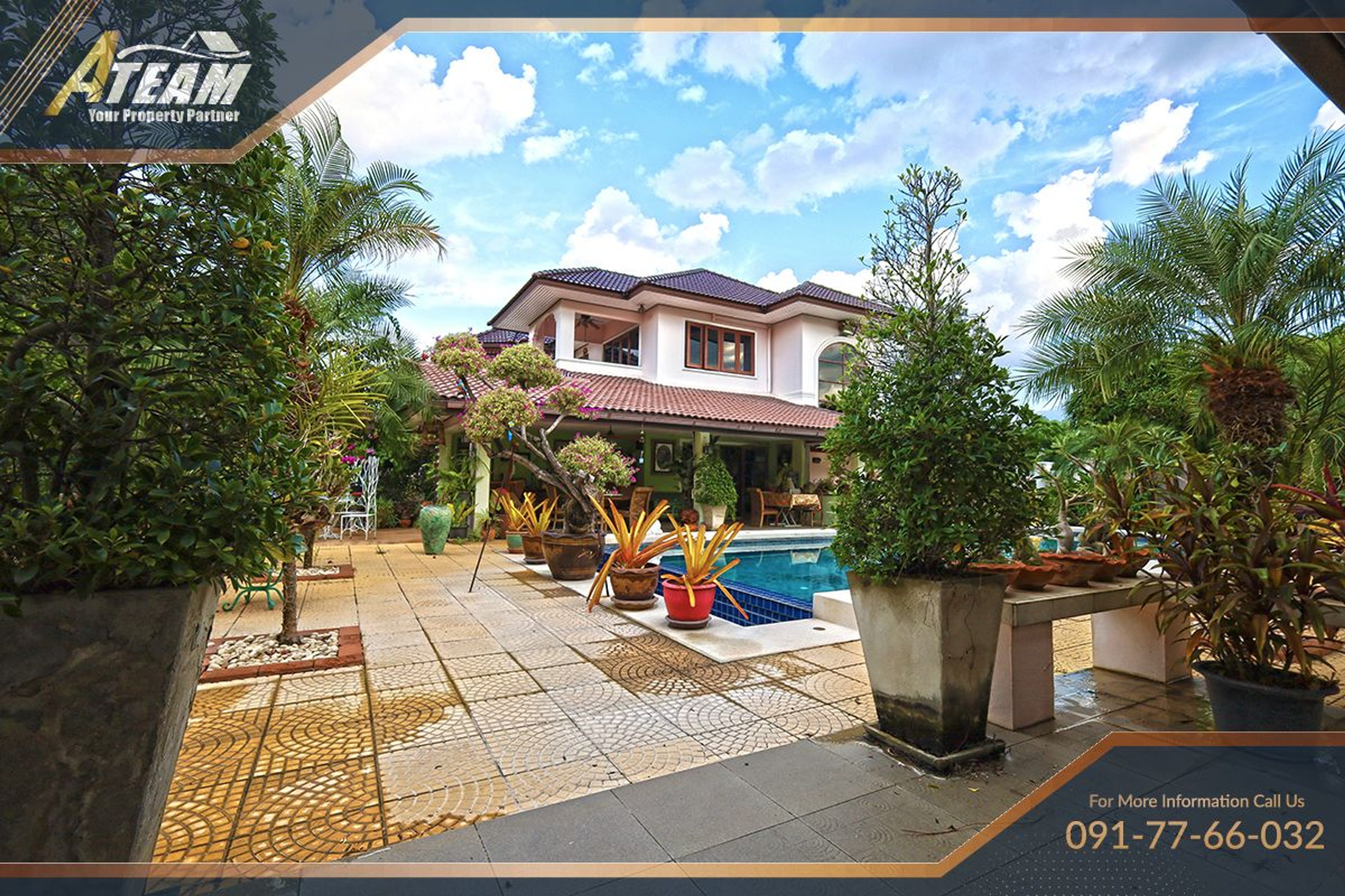 Unique Mansion on 1 Rai with incredible tropical  garden thumbnail 8