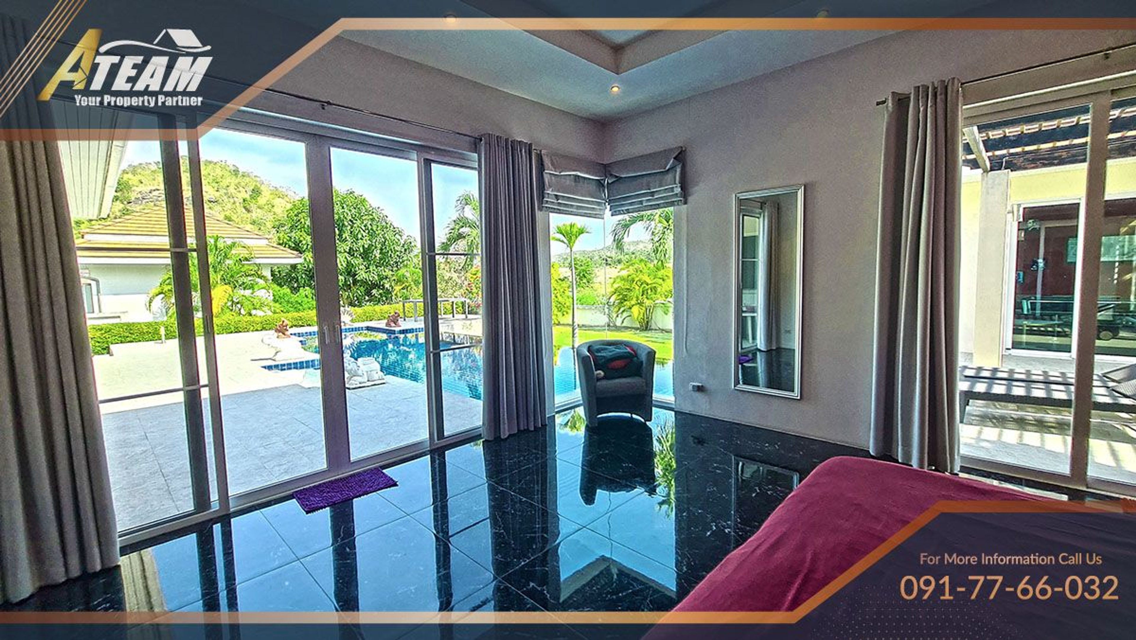 380 sqm, 3 Bedroom 3 Bathroom Poolvilla at Red Mountain Waterside, Hua thumbnail 8