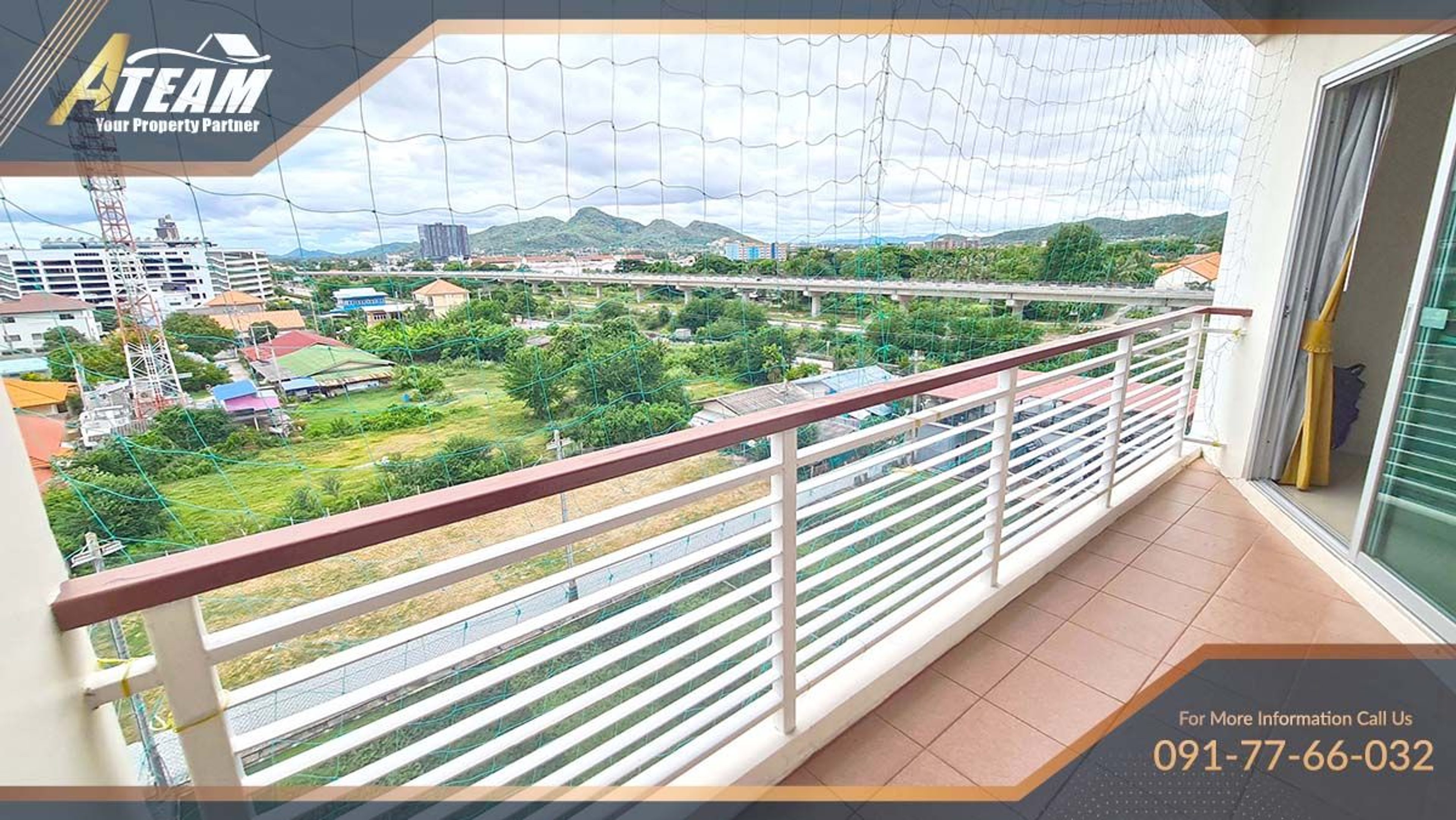 1 bedroom sea view 43 SQM condo in Flamme tree right City center thumbnail 8