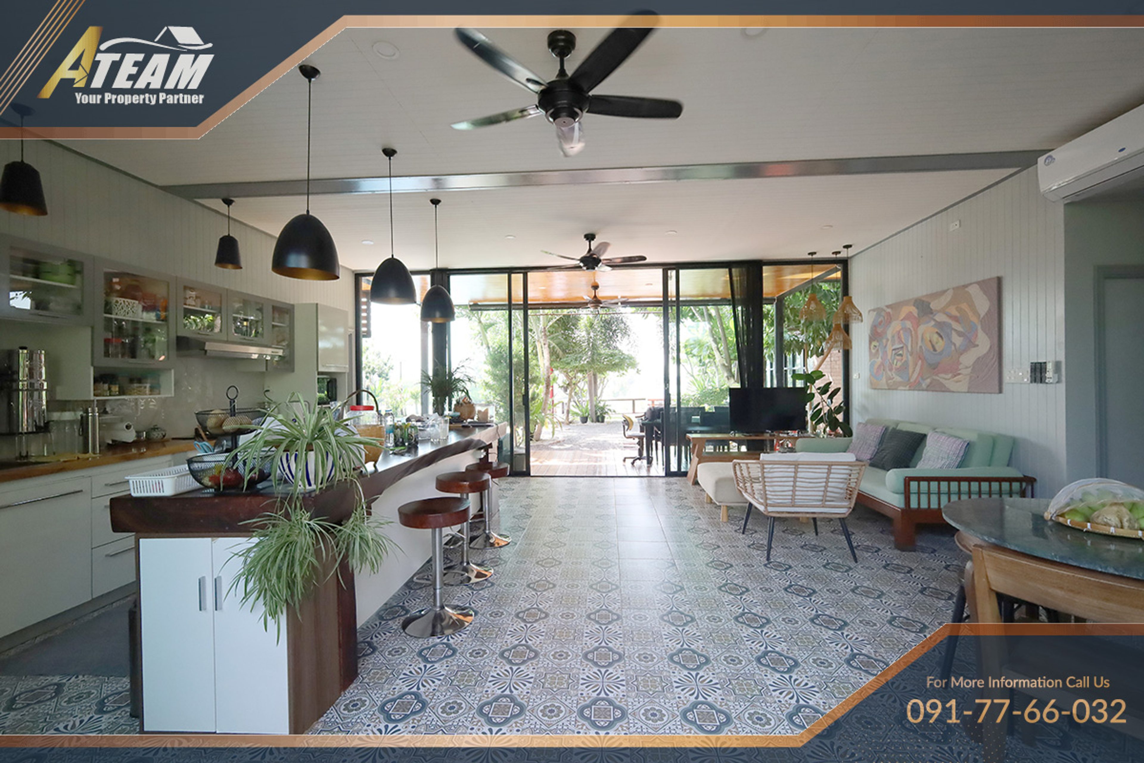 Villa única de 5 quartos com piscina junto ao rio em Pak Nam Pran thumbnail 14