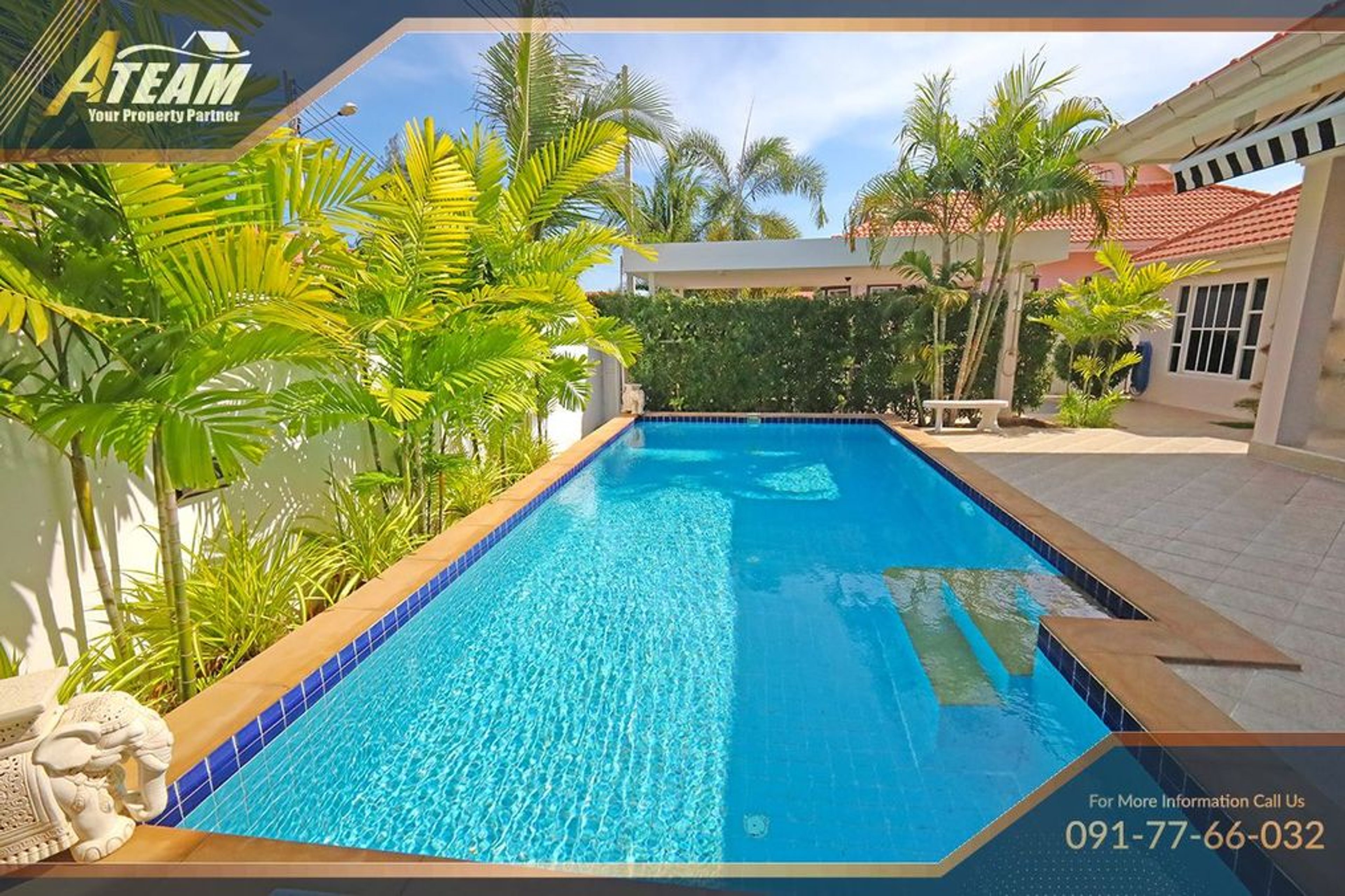 Tropical Poolvilla super close to the golf course thumbnail 2