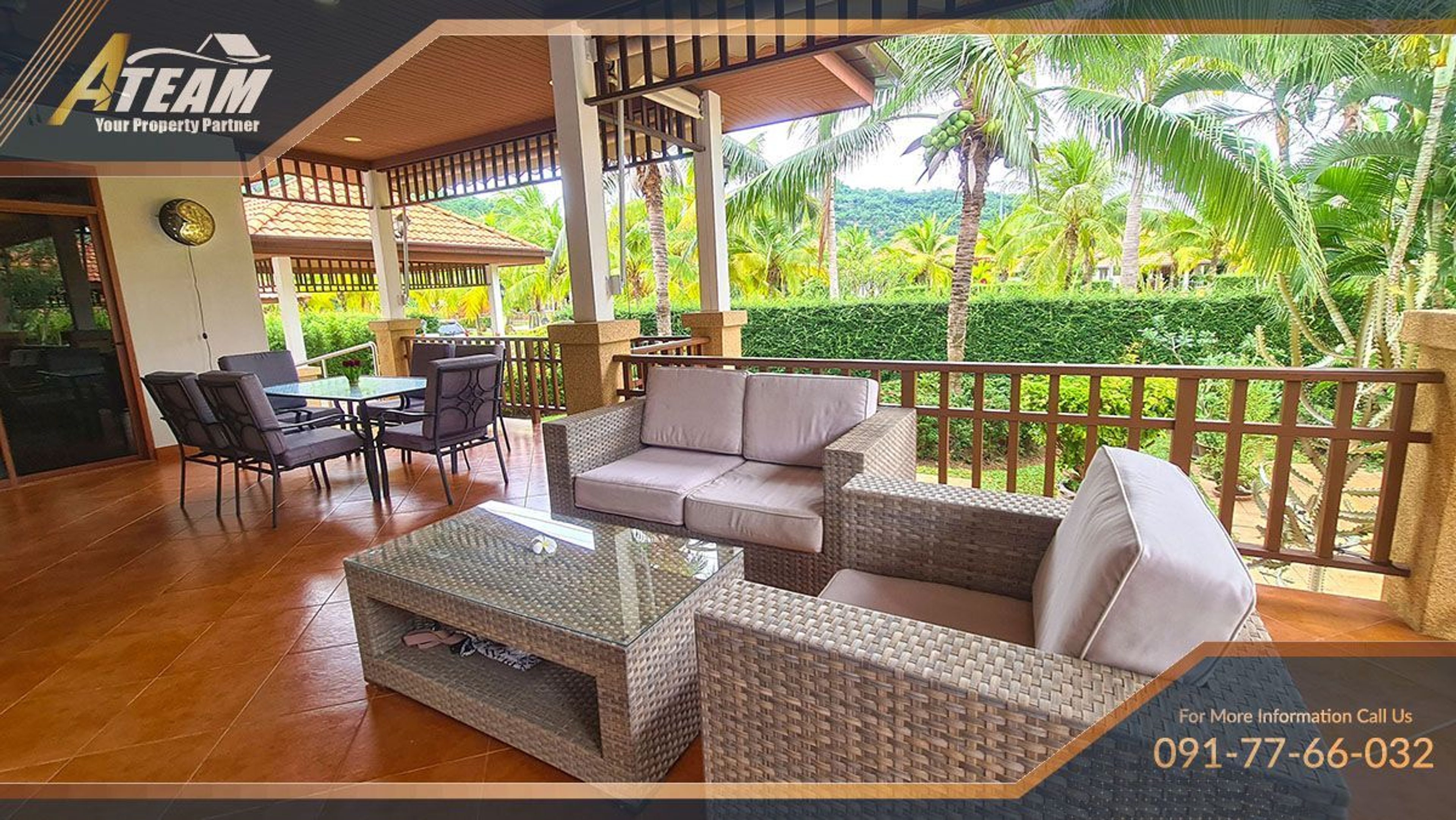 Charming house for sale overlooking the Khao Tao Mountains  thumbnail 2
