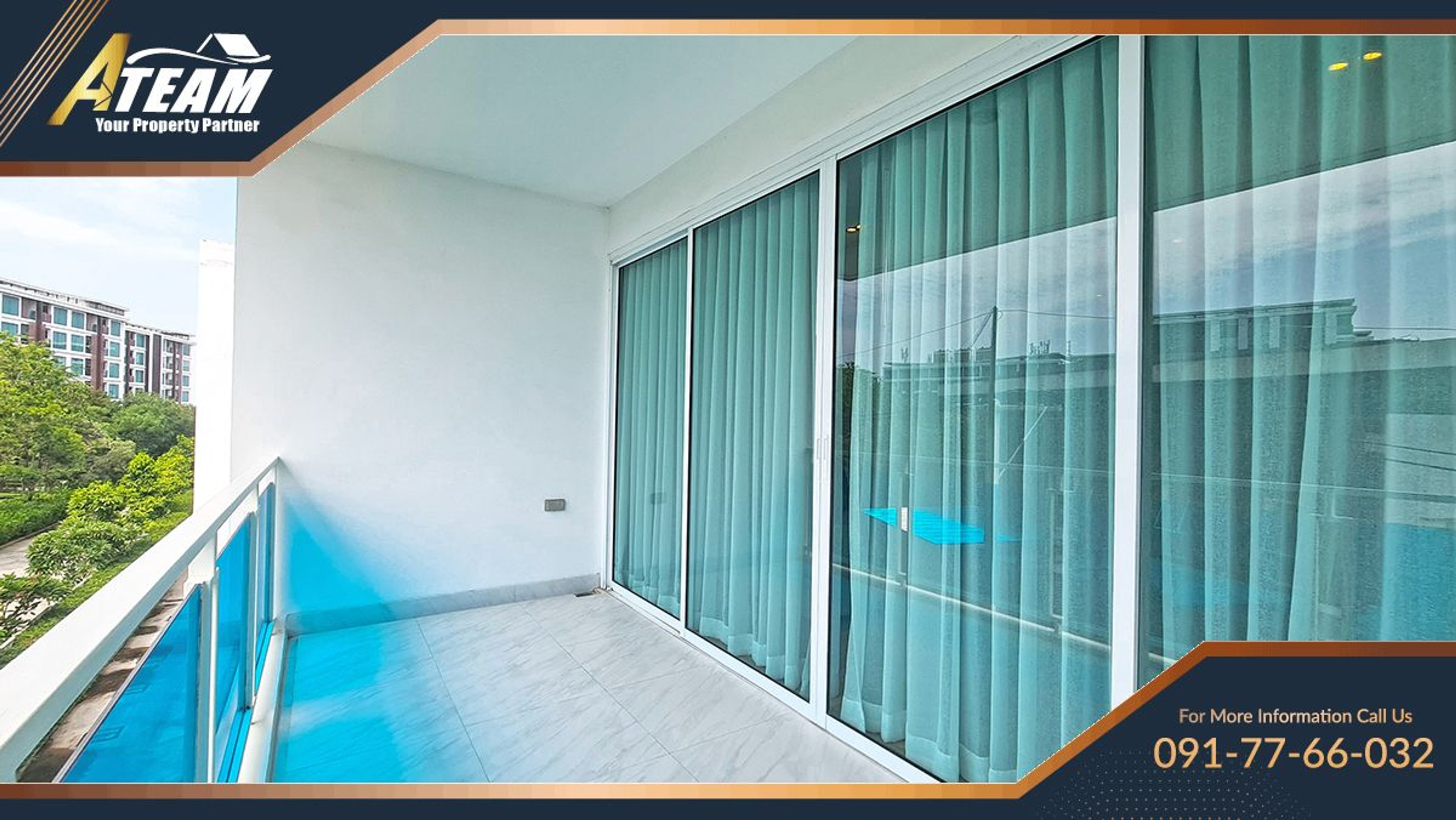 2 Bedrooms 2 Bathrooms (Extra Corner) | 92.6 sqm | Garden View thumbnail 3