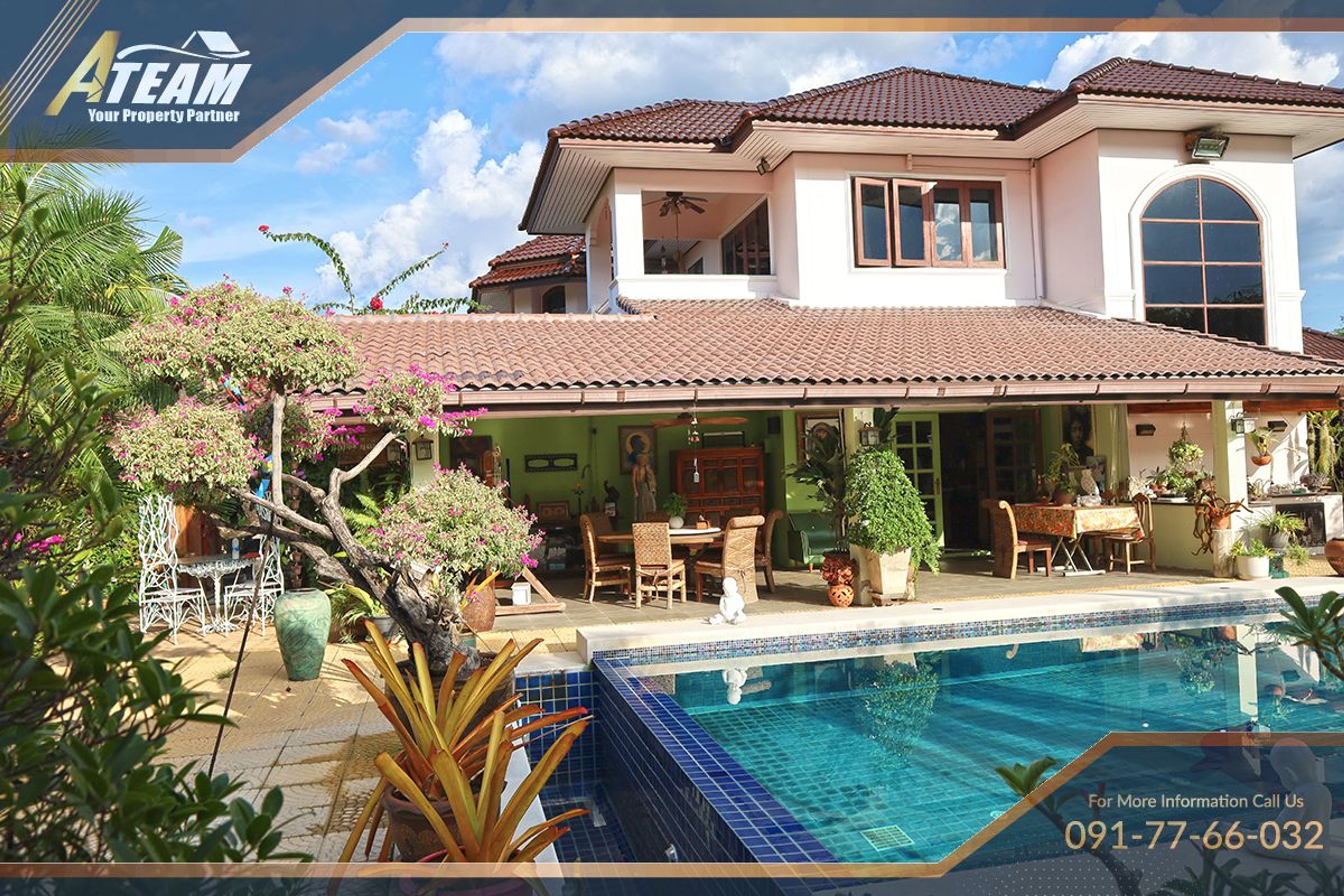 Unique Mansion on 1 Rai with incredible tropical  garden thumbnail 74